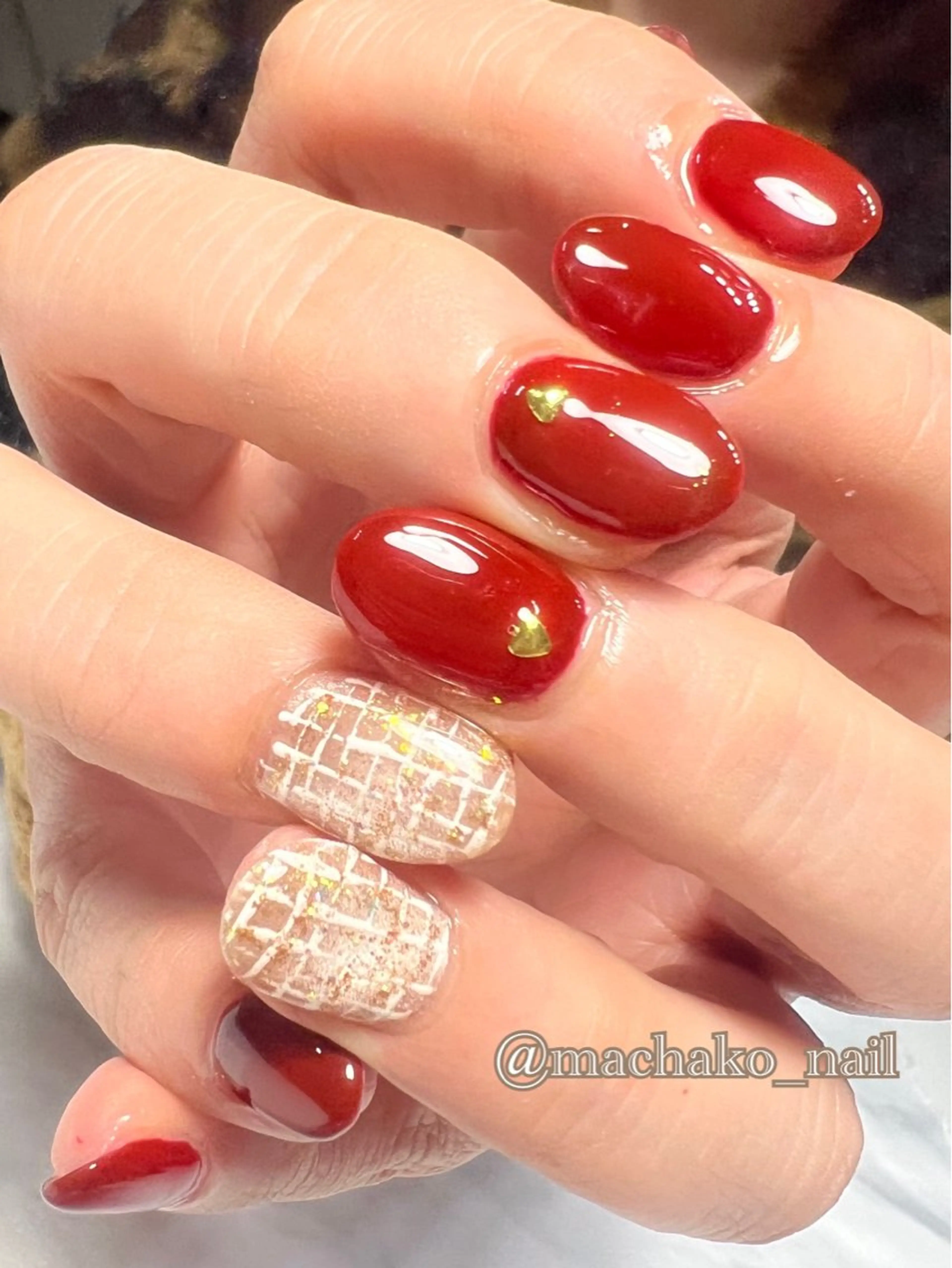 ネイル ボルドー ハンドネイル トータルビューティー masakoのネイルデザイン