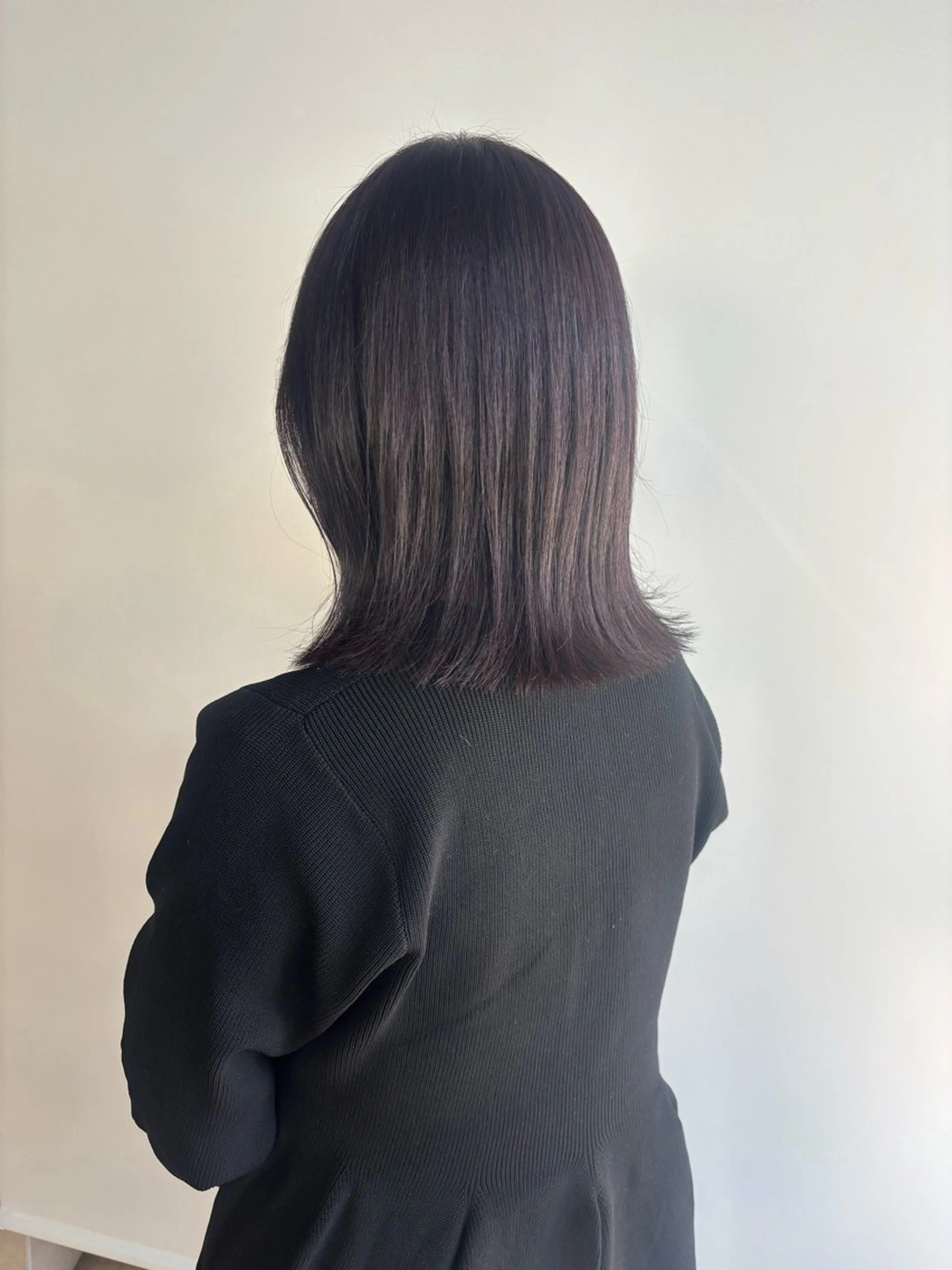 セミロング 縮毛矯正 カット 縮毛矯正 よしなり あみのヘアスタイル