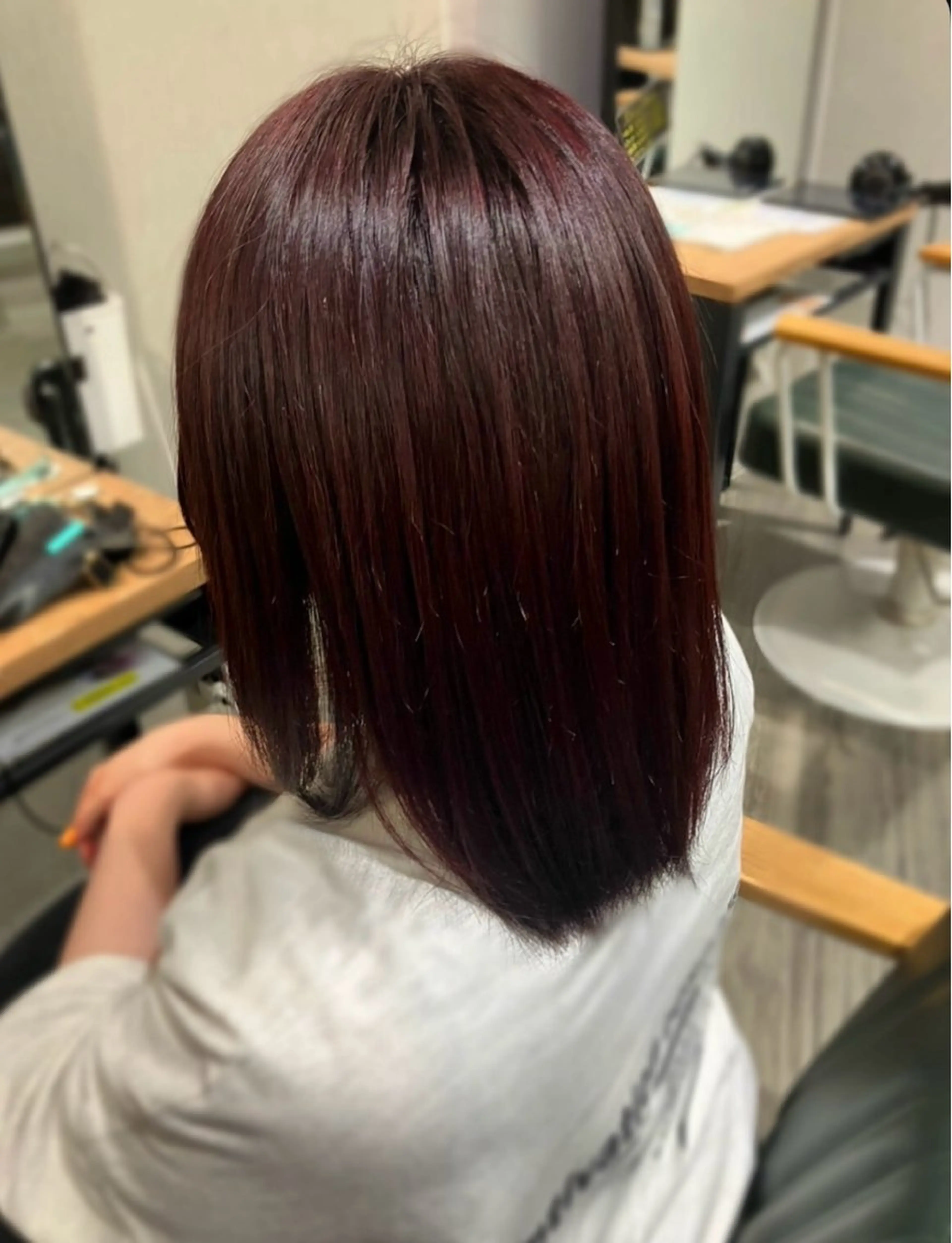 ミディアム ヘアカラー 🌿髪質改善/レイヤ ー🌿ひかるんのヘアスタイル