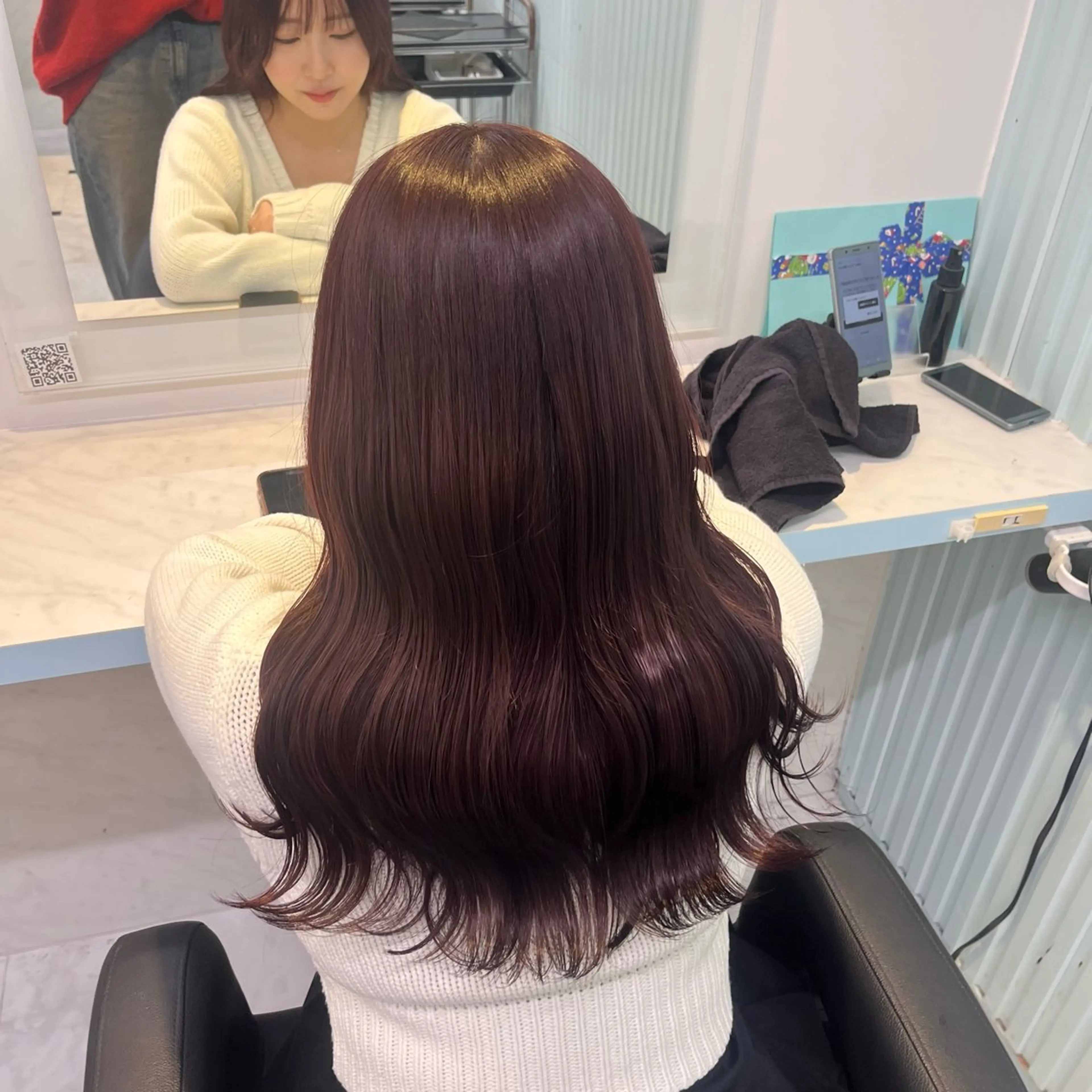 ロング カラー ヘアカラー トリートメント ヘアセット NANA🥀韓国ヘア /レイヤー/暖色🥀のヘアスタイル