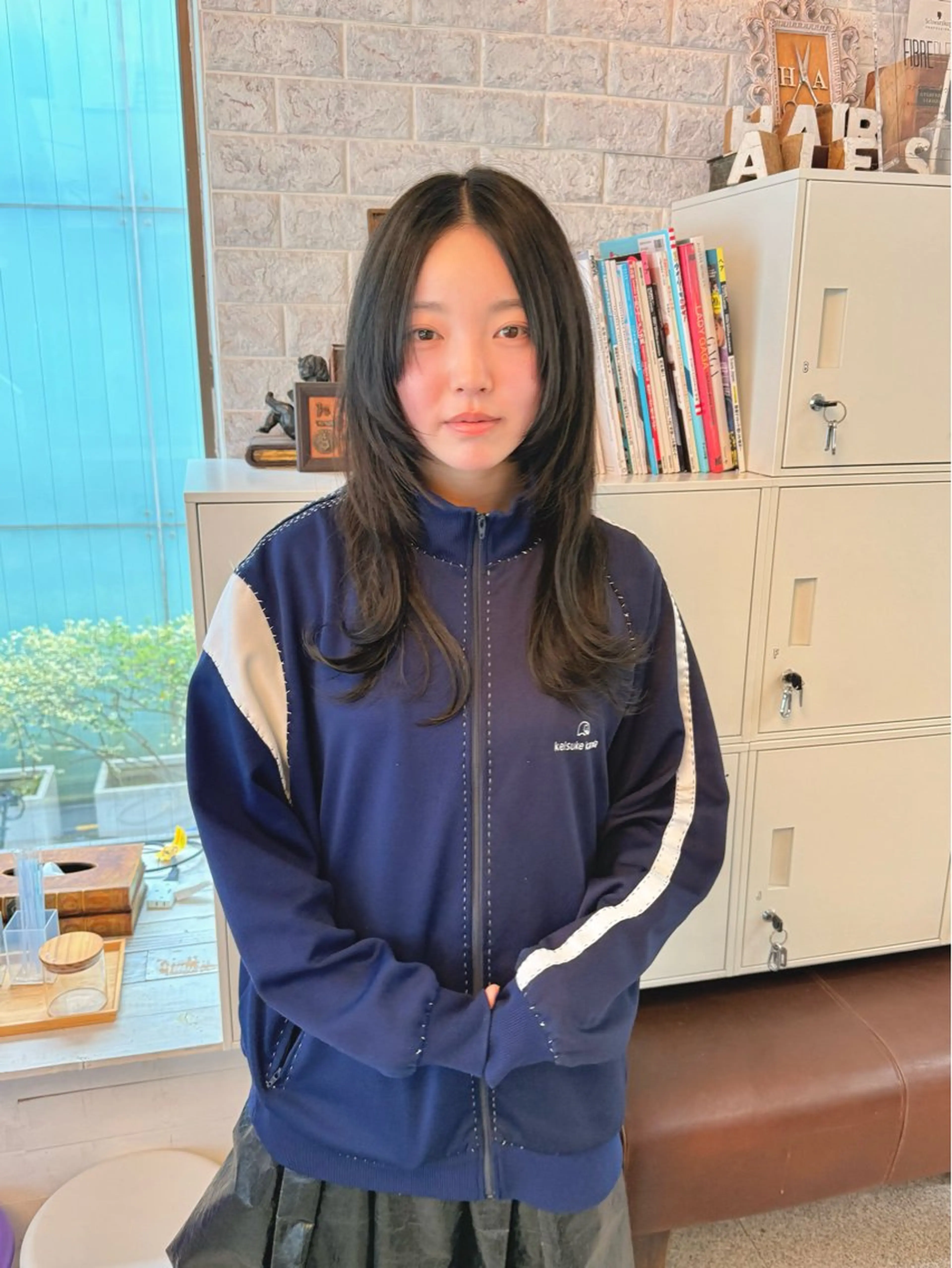 ミディアム ウルフレイヤー エクステ/kokiのヘアスタイル