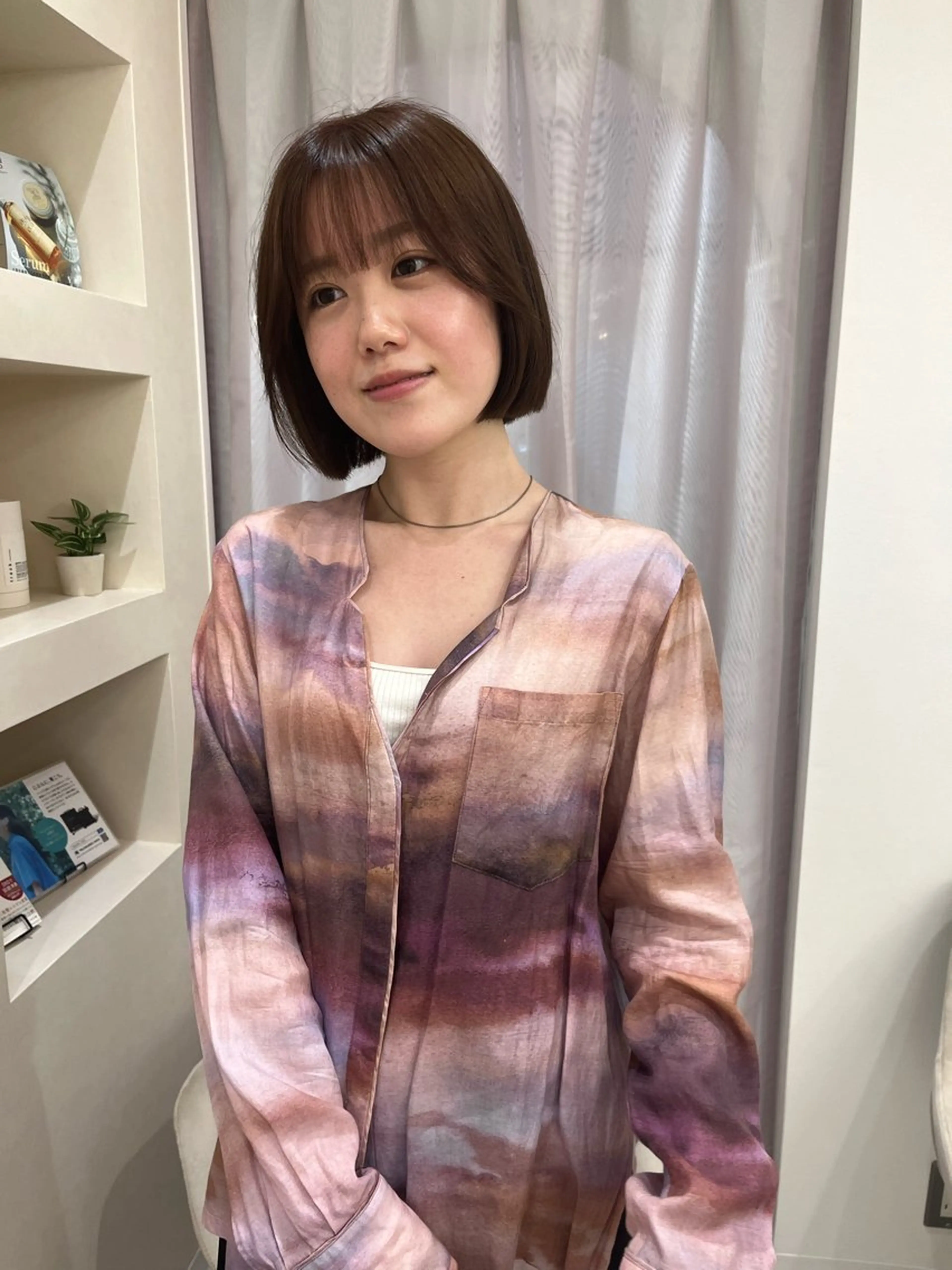 ショート カラー カット ヘアカラー トリートメント 松村 澪里のヘアスタイル