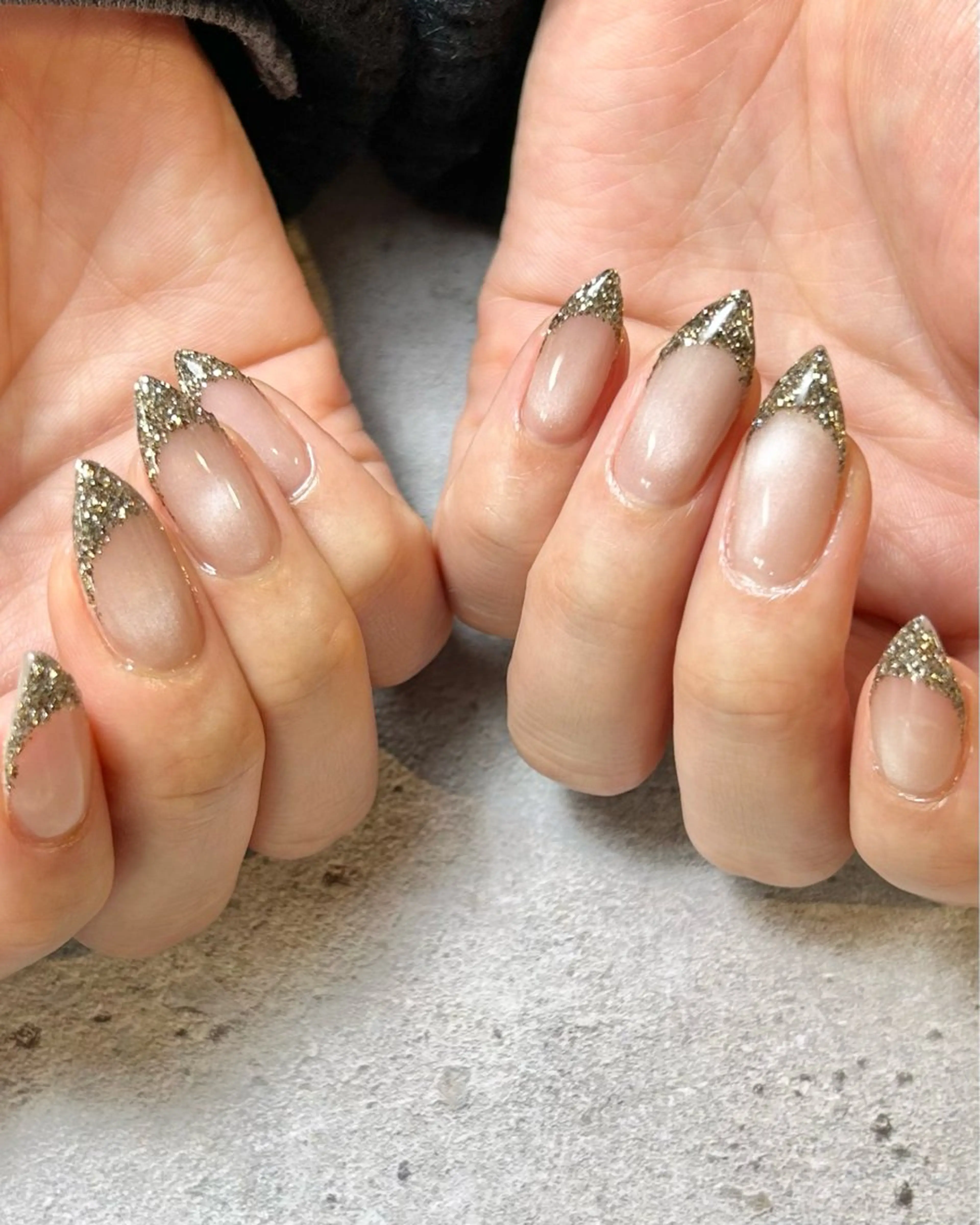 ネイル フラッシュネイル キラキラネイル ラメ(グリッター) 持ち込み ハンドネイル Reflection marikoのネイルデザイン