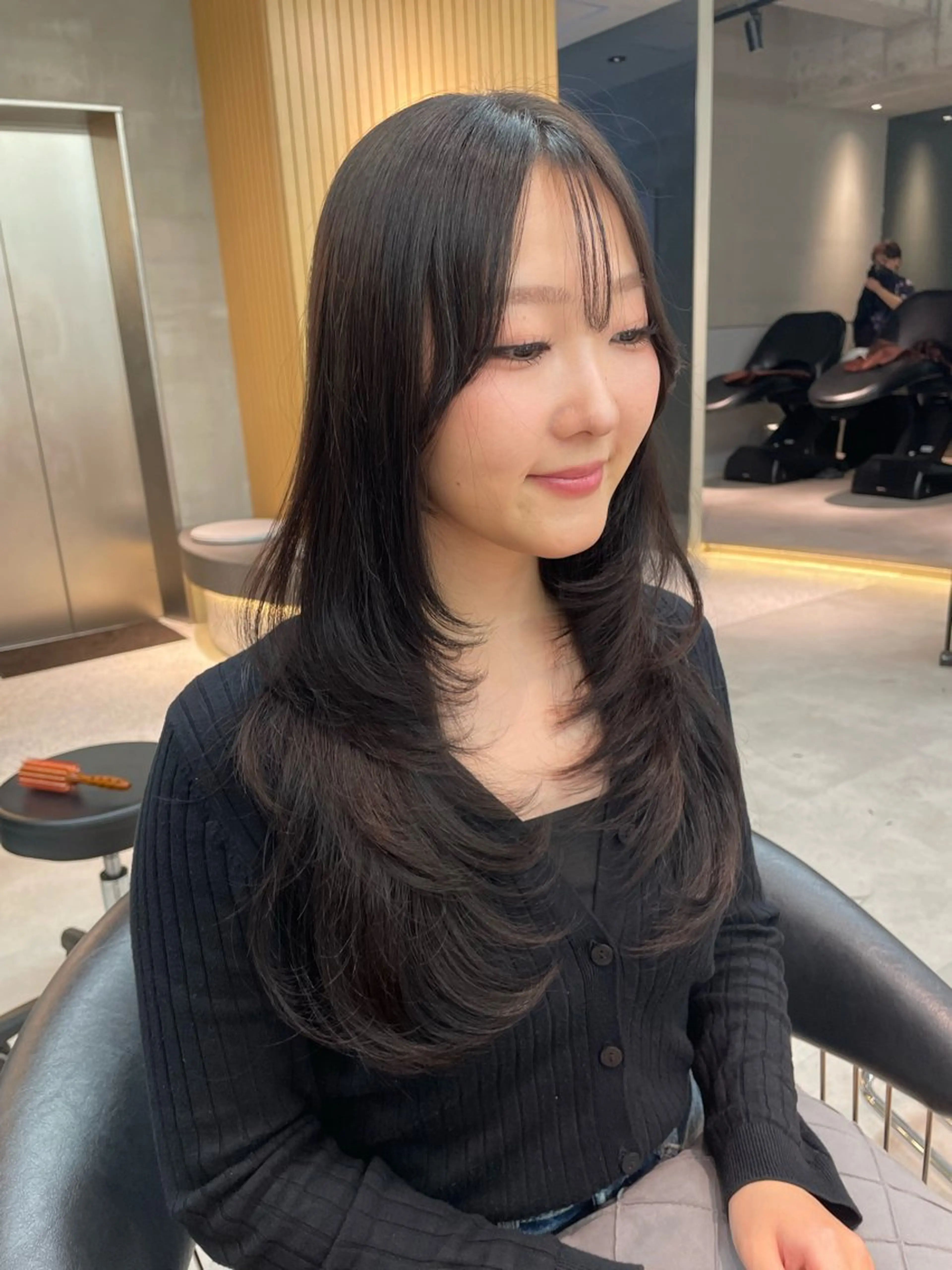 ロング カラー 韓国ヘア/レイヤー Londエレンのヘアスタイル