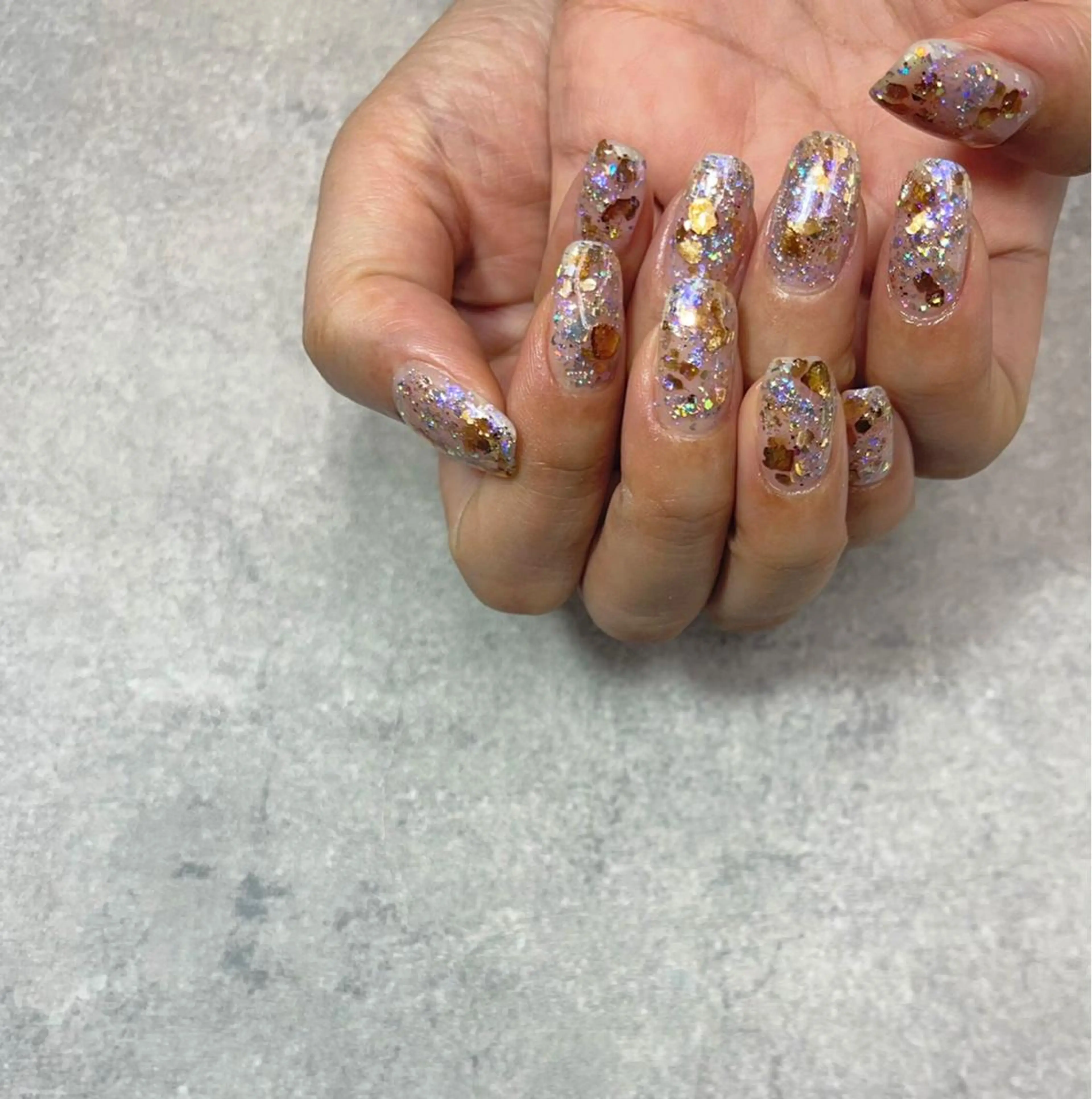 ネイル ラメ(グリッター) 春ネイル FASTNAIL PLUS 新宿店のネイルデザイン