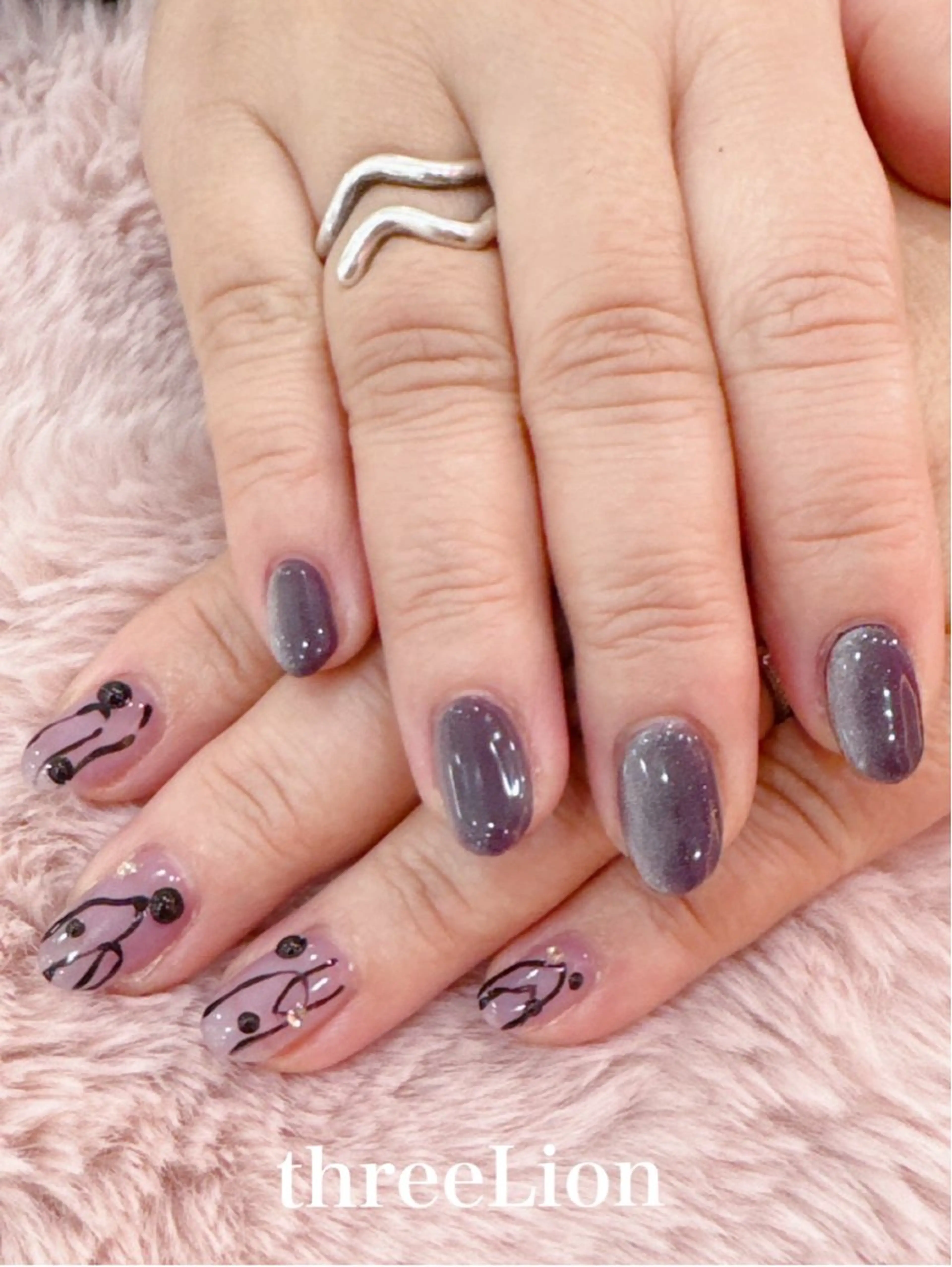 ネイル アートネイル シンプルネイル ハンドネイル threeLion　ネイル&アイラッシュサロン所属・threeLion ネイル&アイラッシュのネイルデザイン