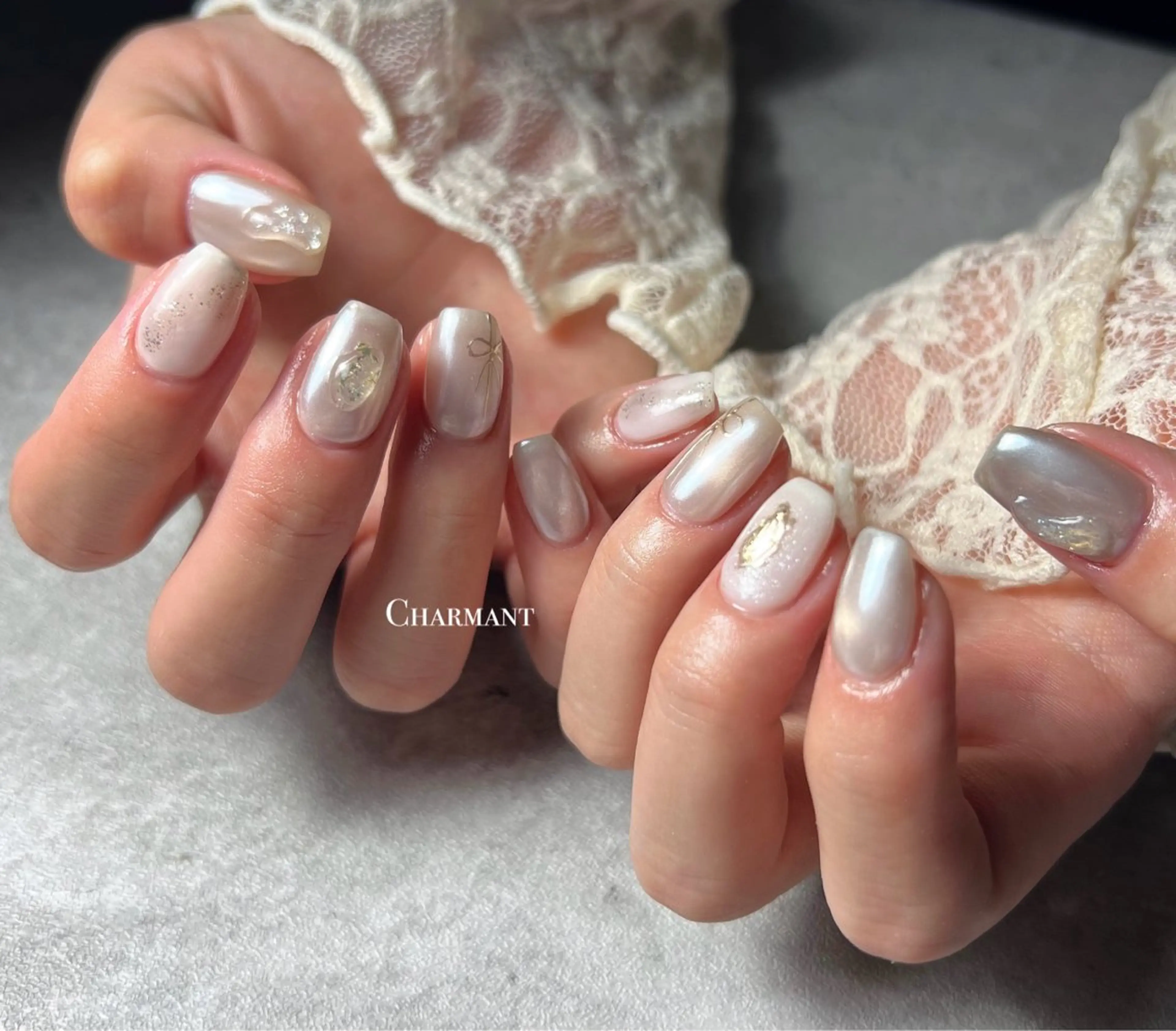 ネイル ハンドネイル Minako 【Charmant】のネイルデザイン