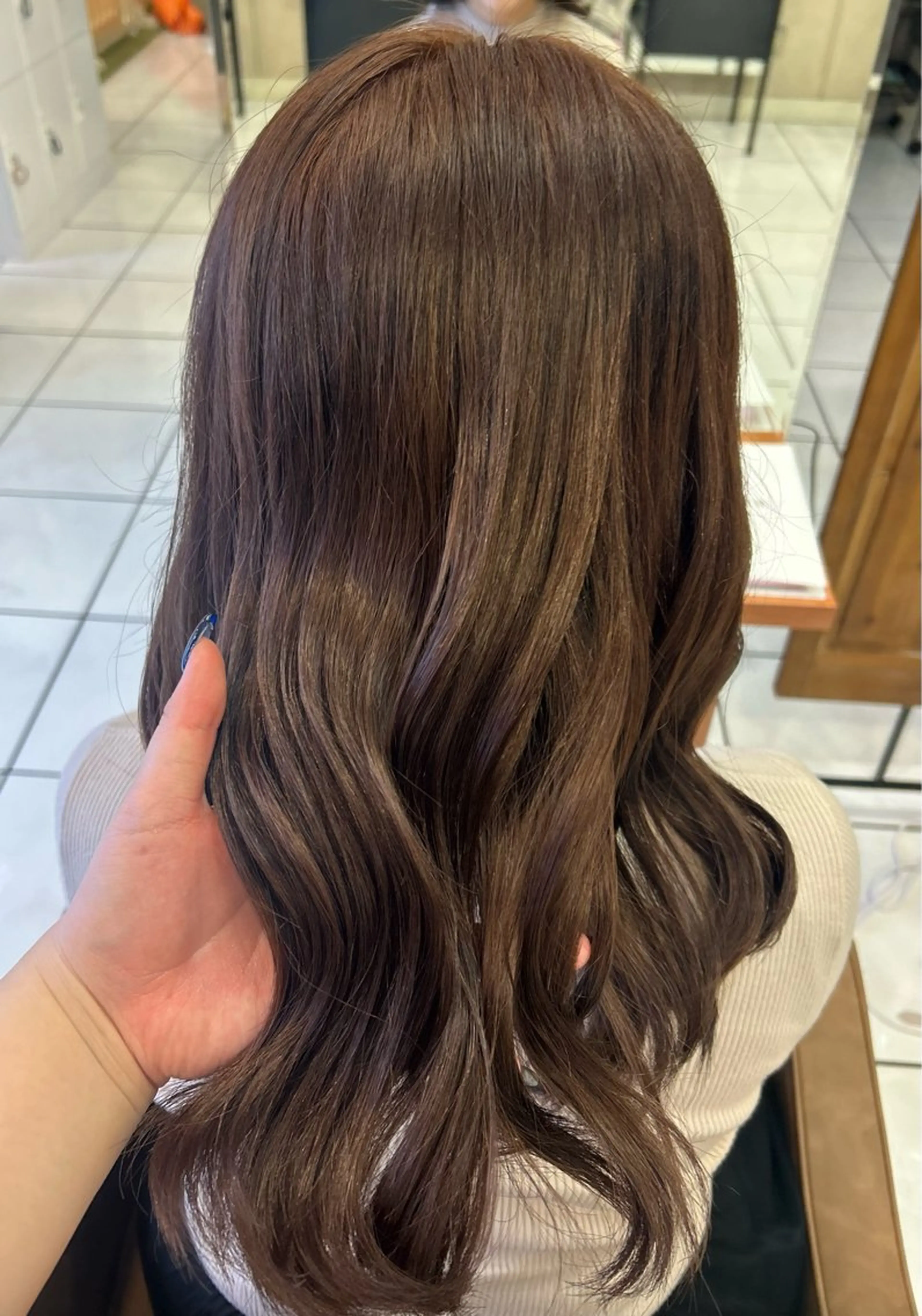 セミロング カラー ヘアカラー ガーリー×韓国🎀 ⟡.·天野結良⟡.·のヘアスタイル