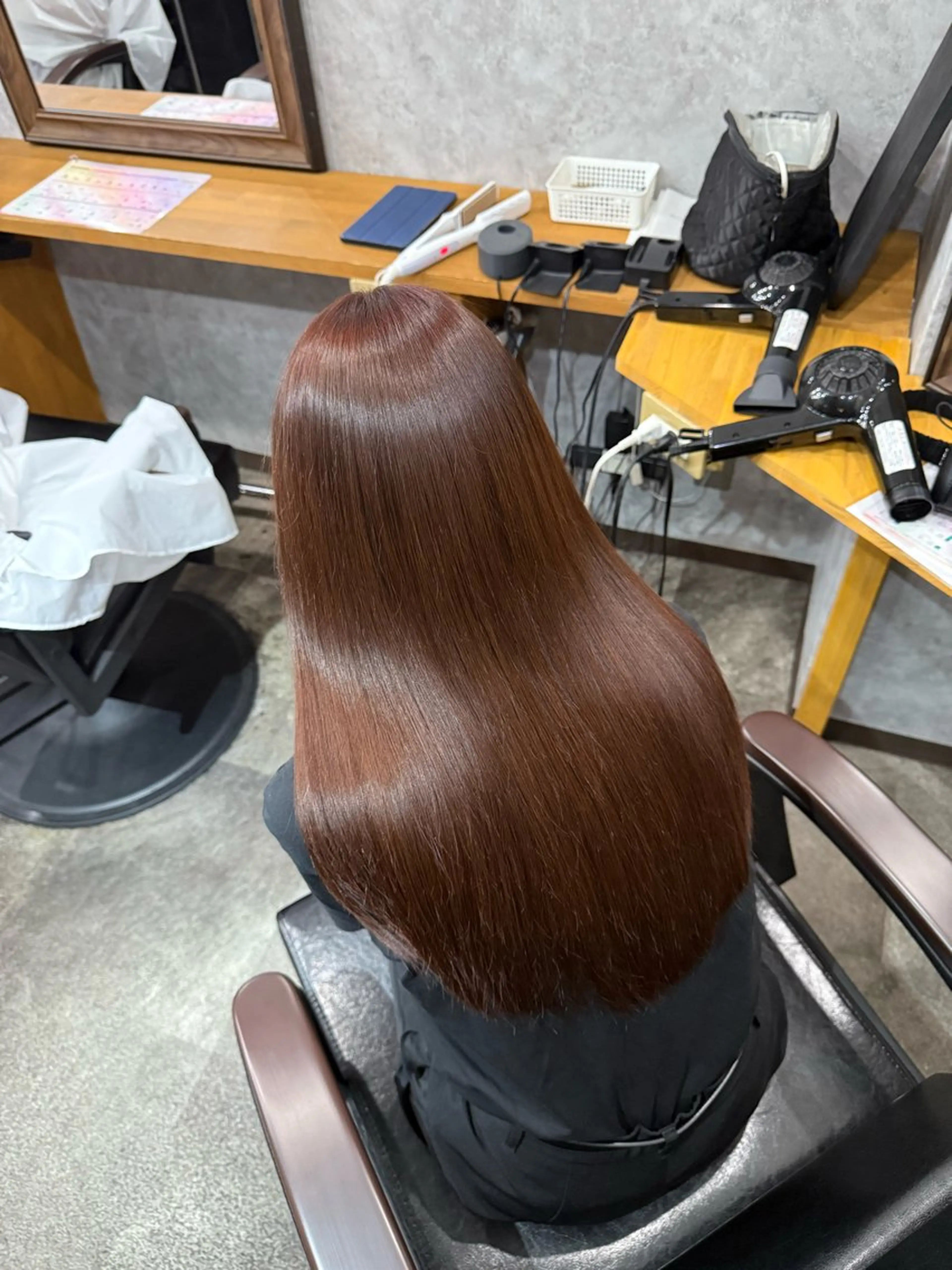 ロング カラー カット ヘアカラー トリートメント 髪質改善 /美髪矯正🫧ゆたかのヘアスタイル