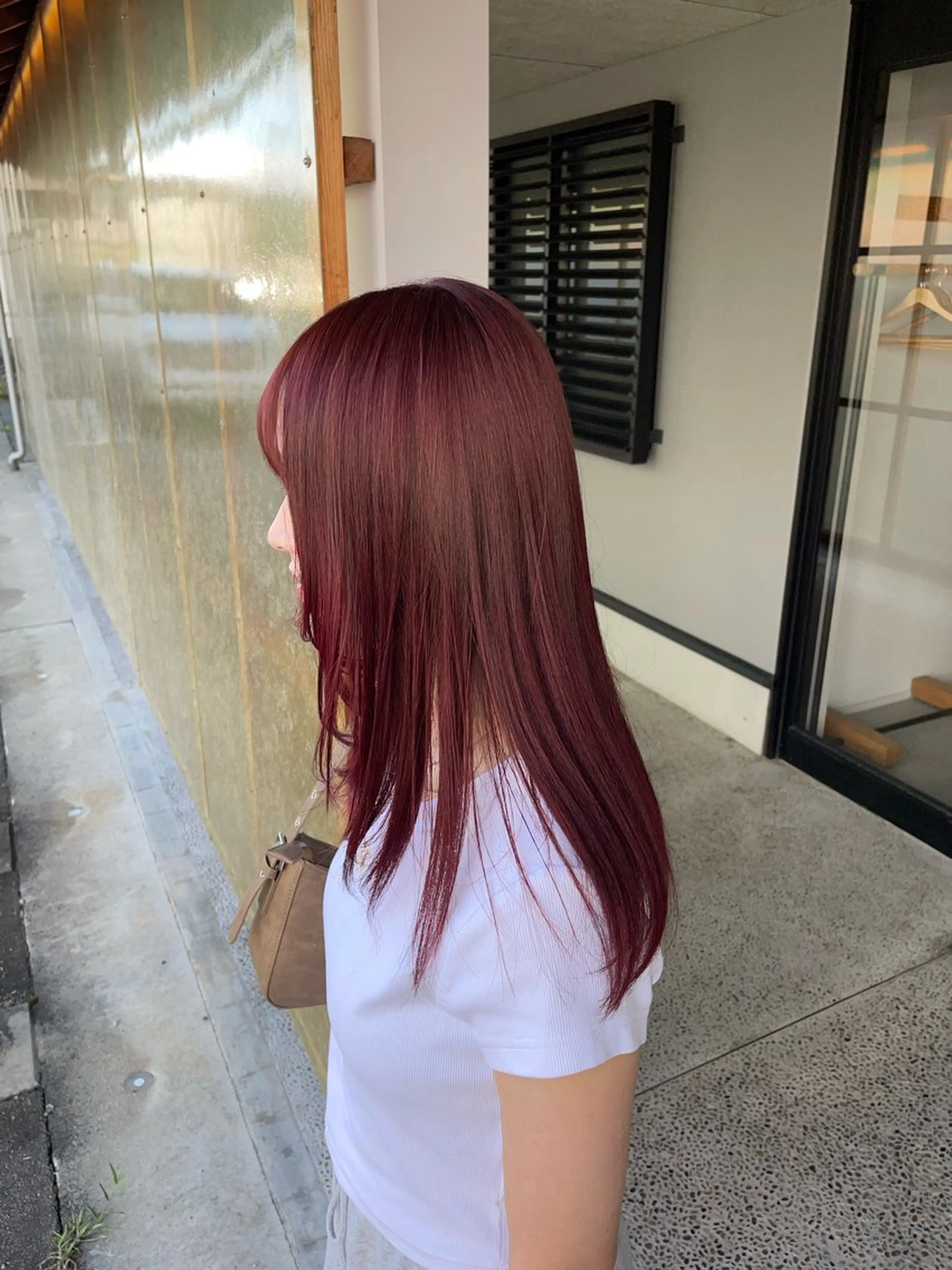 ロング カラー ヘアカラー 林 菜穂実のヘアスタイル