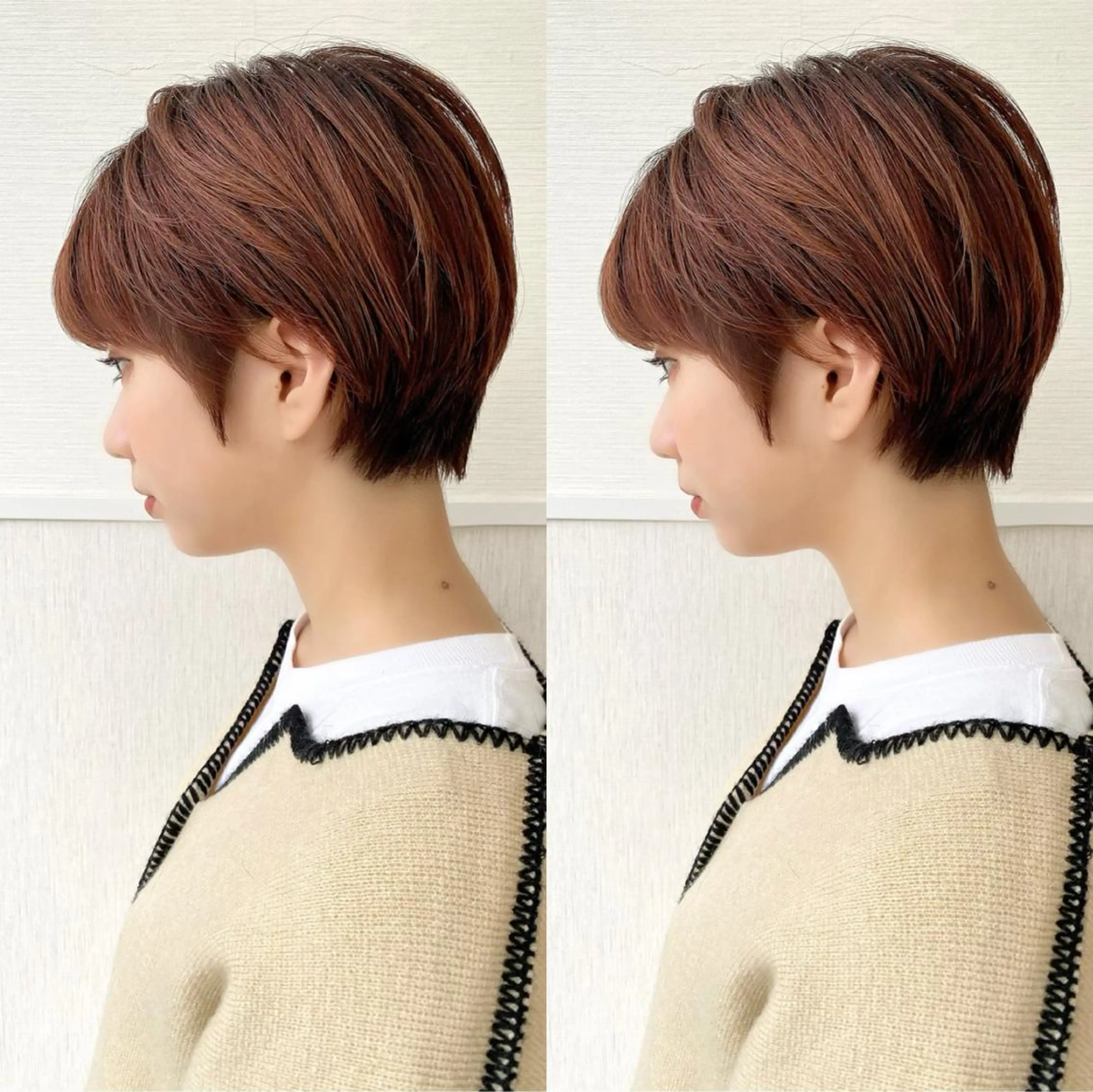 ショート ショート/ボブ/ 白髪ぼかし/しんやのヘアスタイル