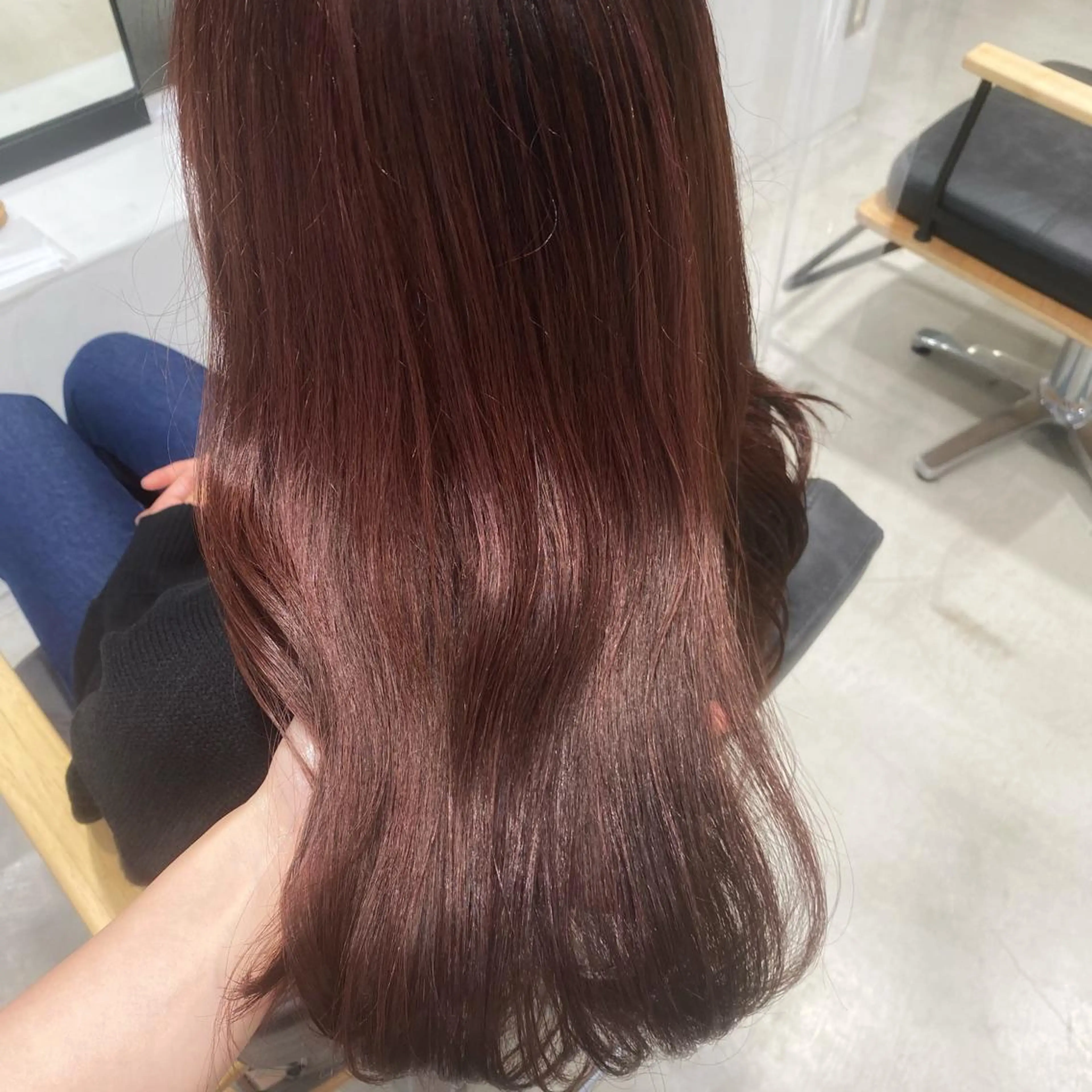 ロング カット ヘアカラー トリートメント 艶カラー/韓国風ヘア 🩵shioneのヘアスタイル