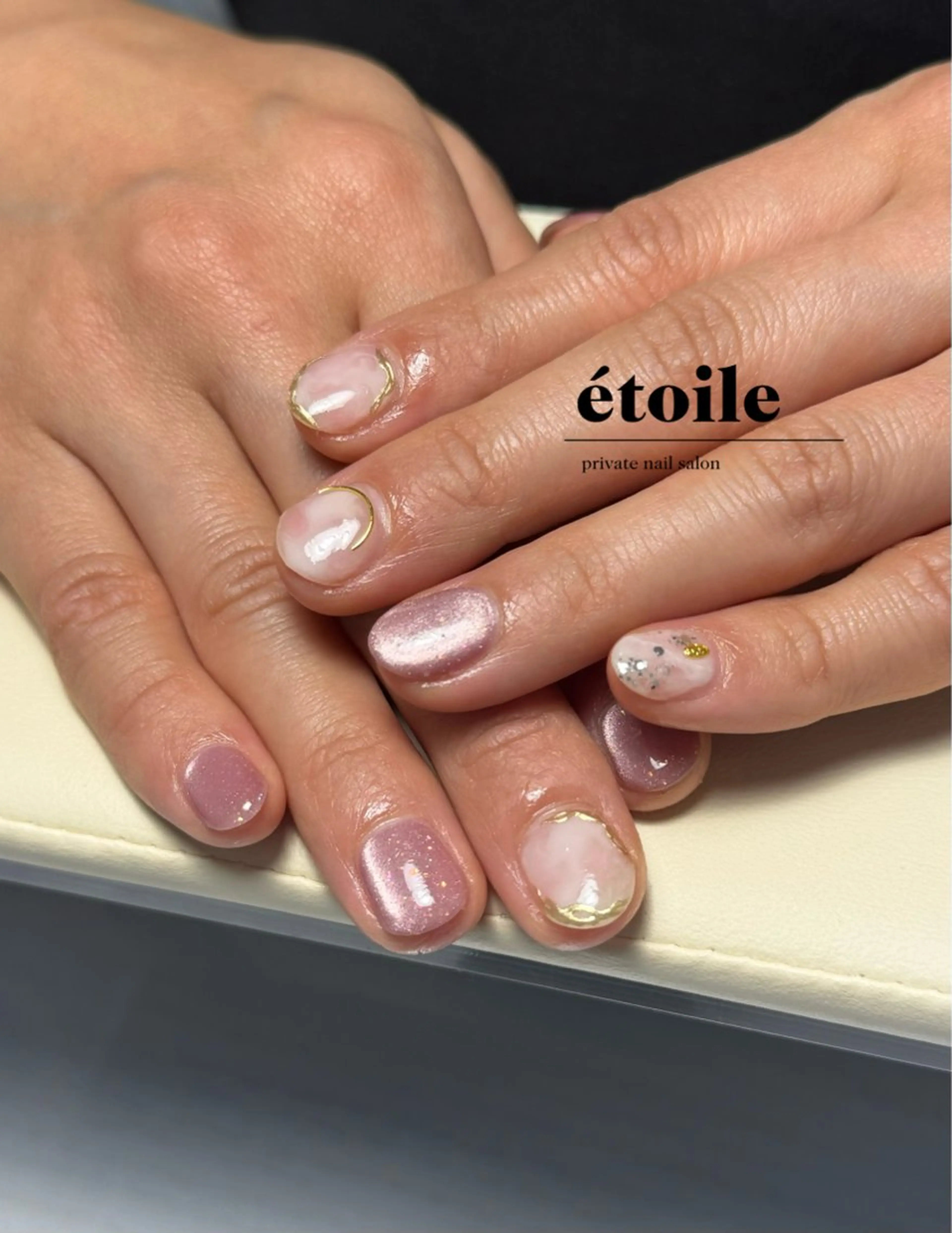 ネイル マグネットネイル ニュアンスネイル étoile ｜ayaのネイルデザイン