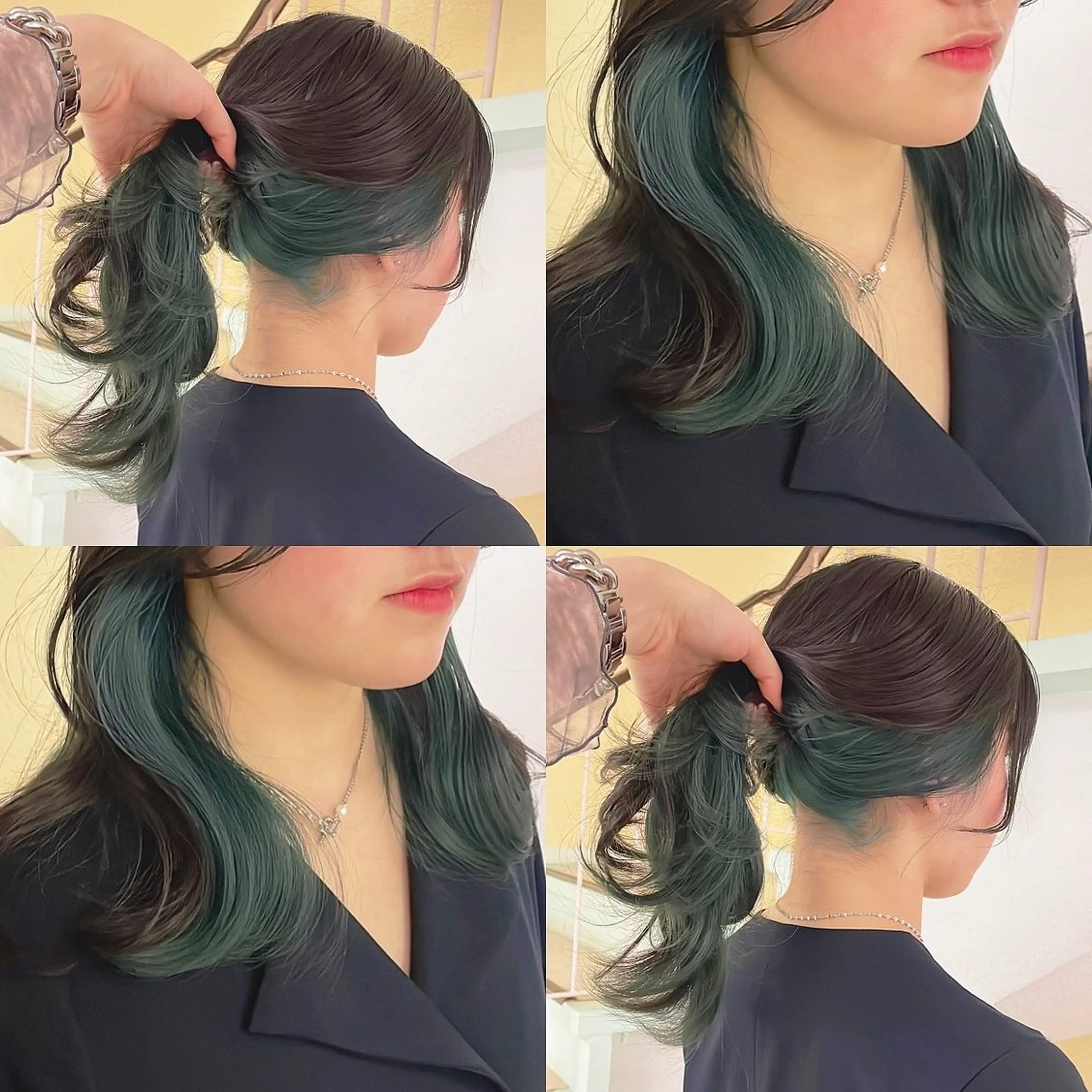 カラー ヘアカラー トリートメント 渋谷:インナーカラー ／🍒エリカ🍒のヘアスタイル