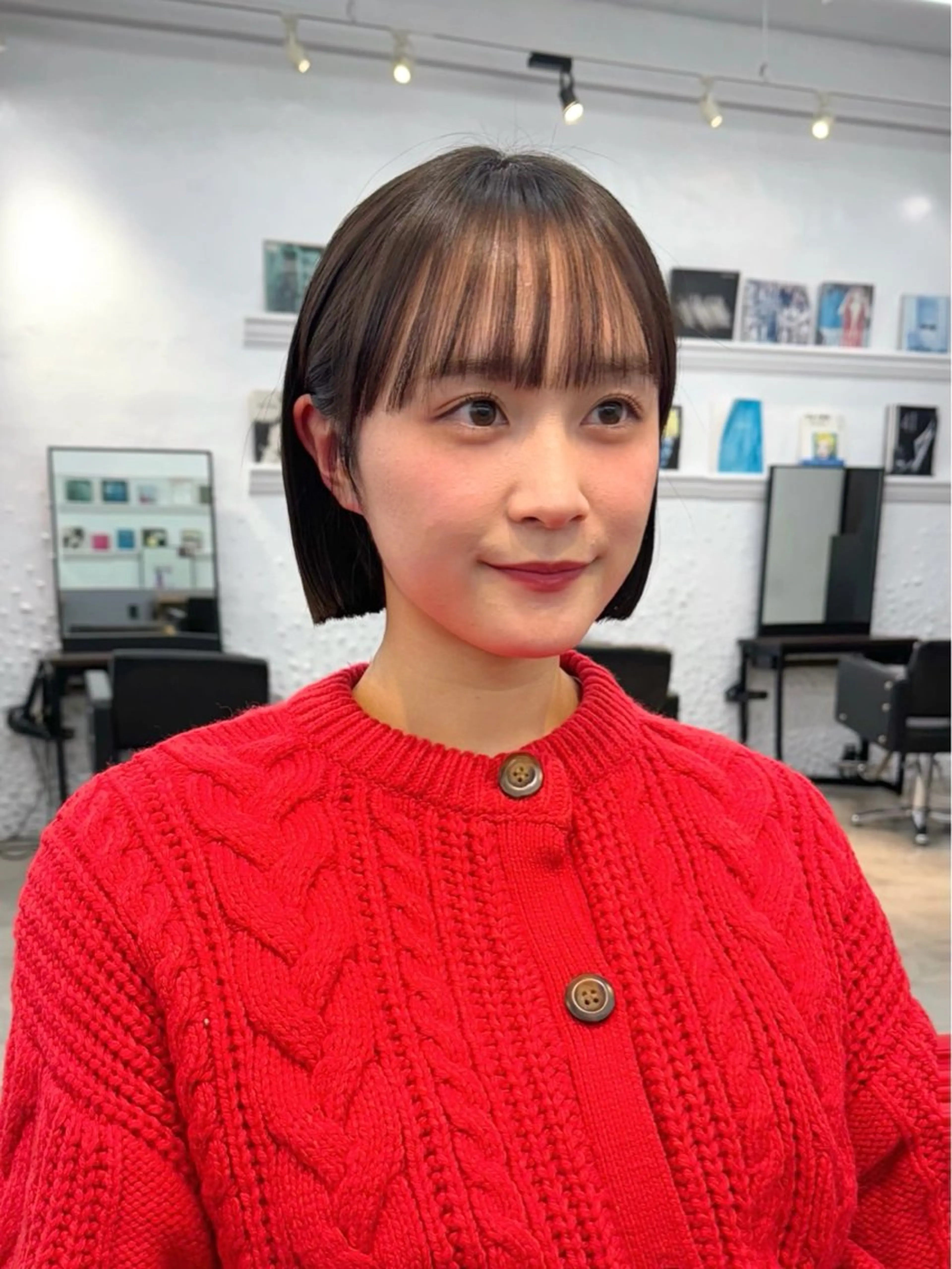 ショート カラー カット ヘアカラー 縮毛矯正 トリートメント グレージュ/レイヤー /ボブ/moyu🎀のヘアスタイル