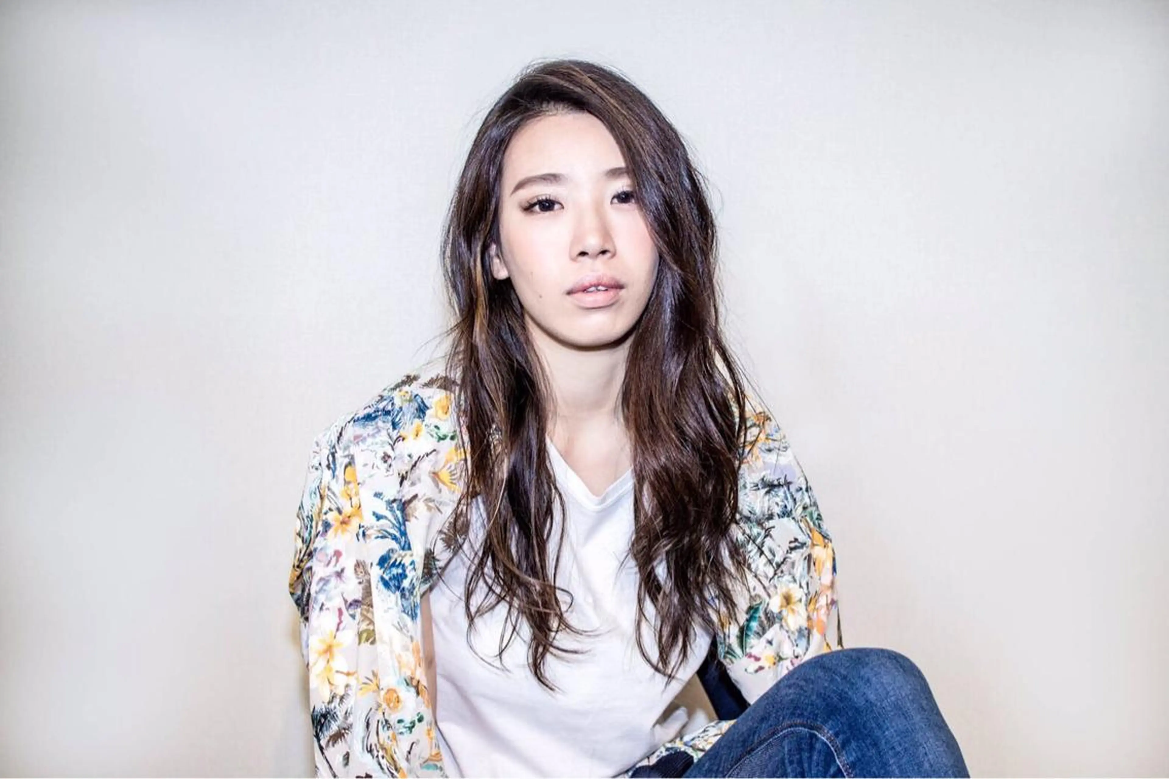 ロング パーマ 平川 友希子のヘアスタイル