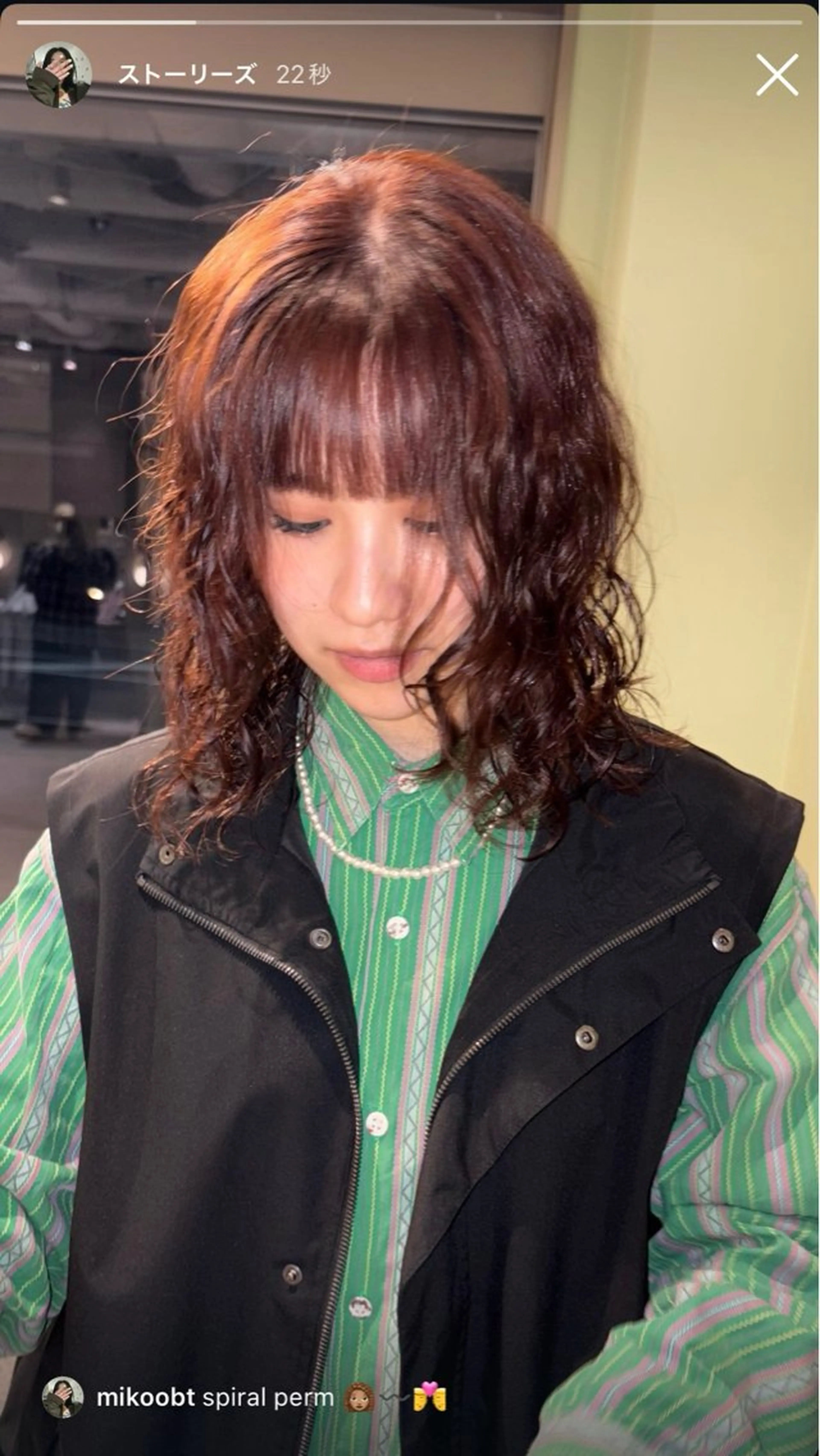 ミディアム パーマ shoji༄ mikuのヘアスタイル