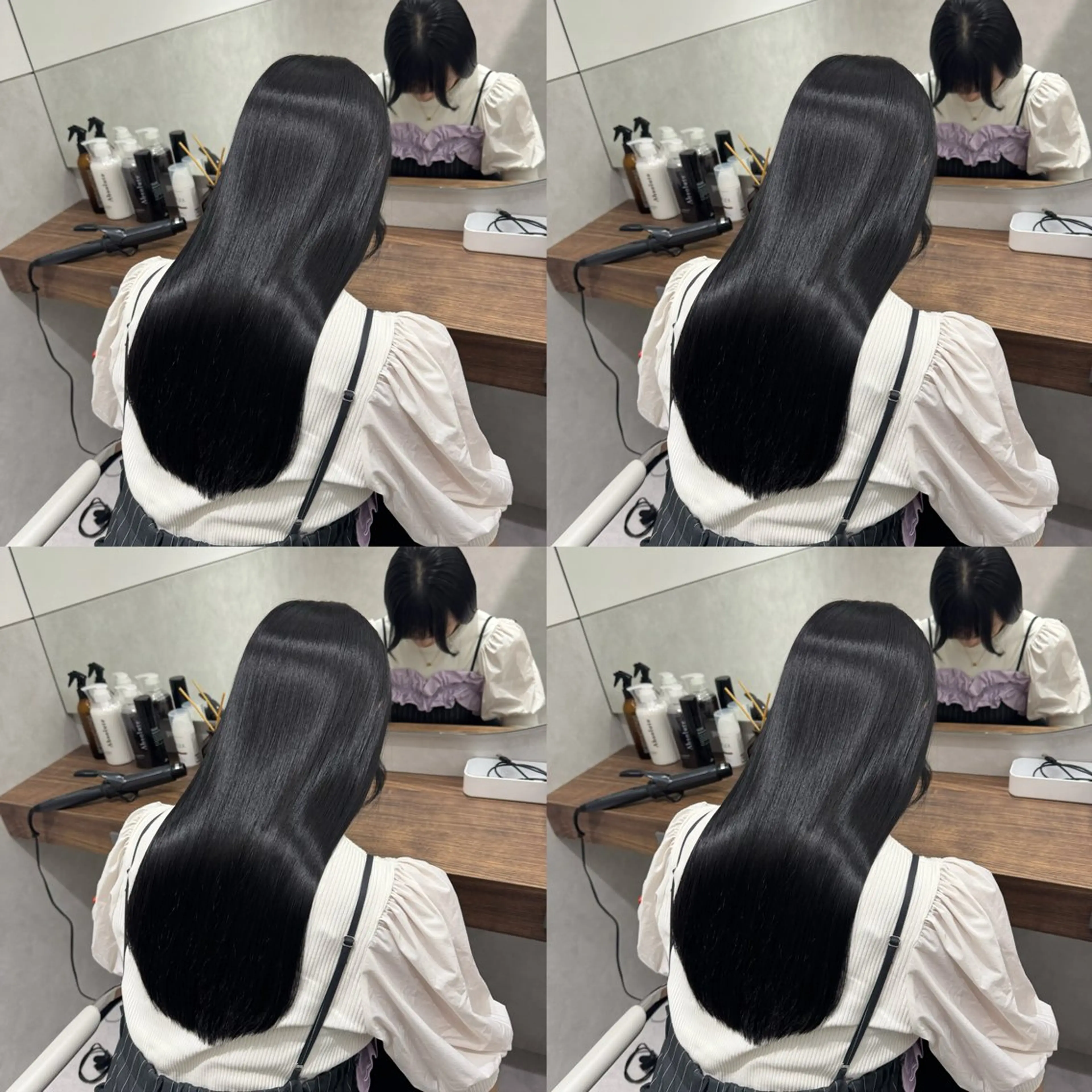 美髪矯正髪質改善+ヘッドスパの写真