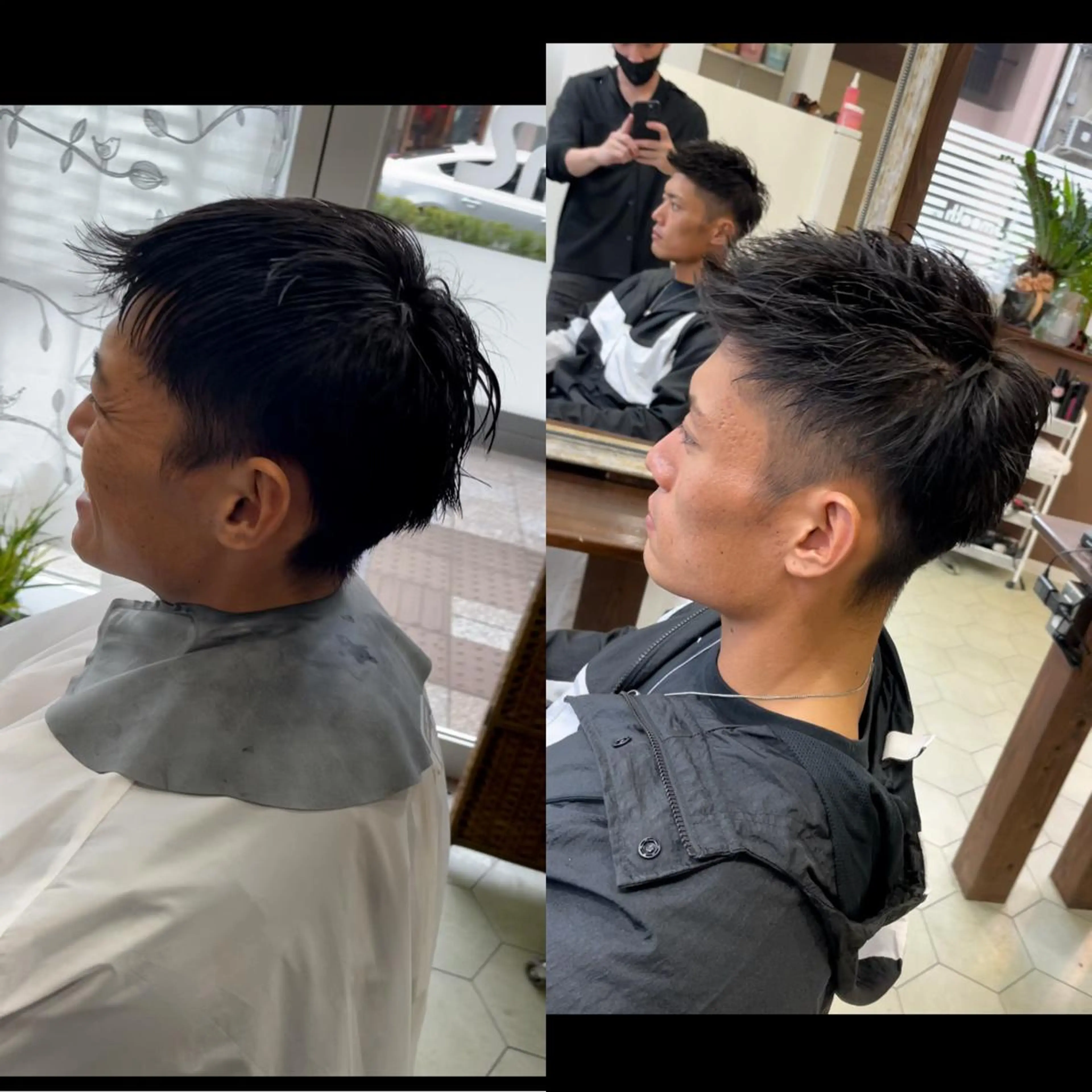 ショート メンズ フェードカット メンズメッシュ メンズパーマ スキンフェード カット share salon　SCENA所属・堤太志 メンズパーマ特化のヘアスタイル