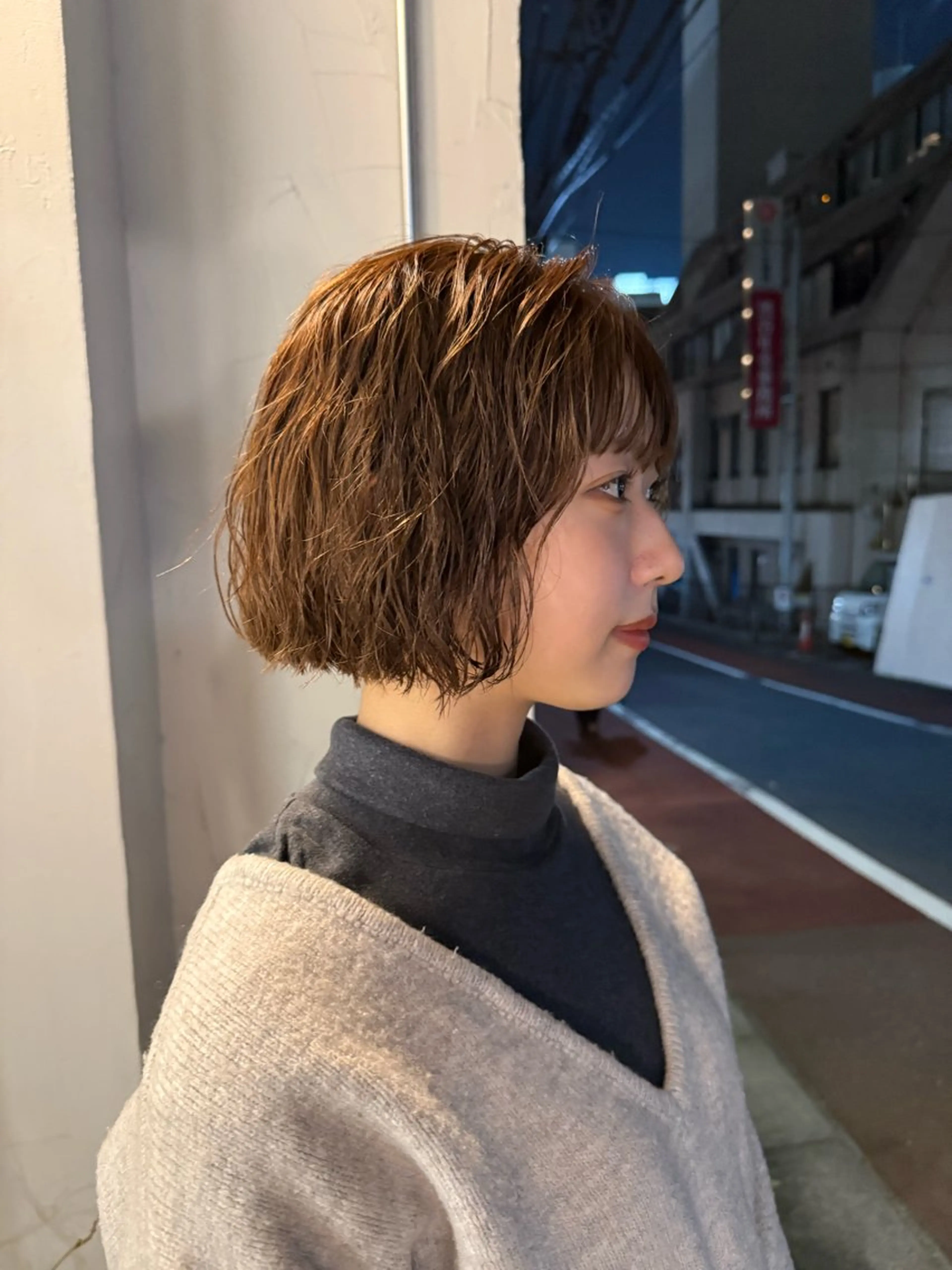 ショート パーマ パーマ/ボブ /レイヤー チヒロのヘアスタイル