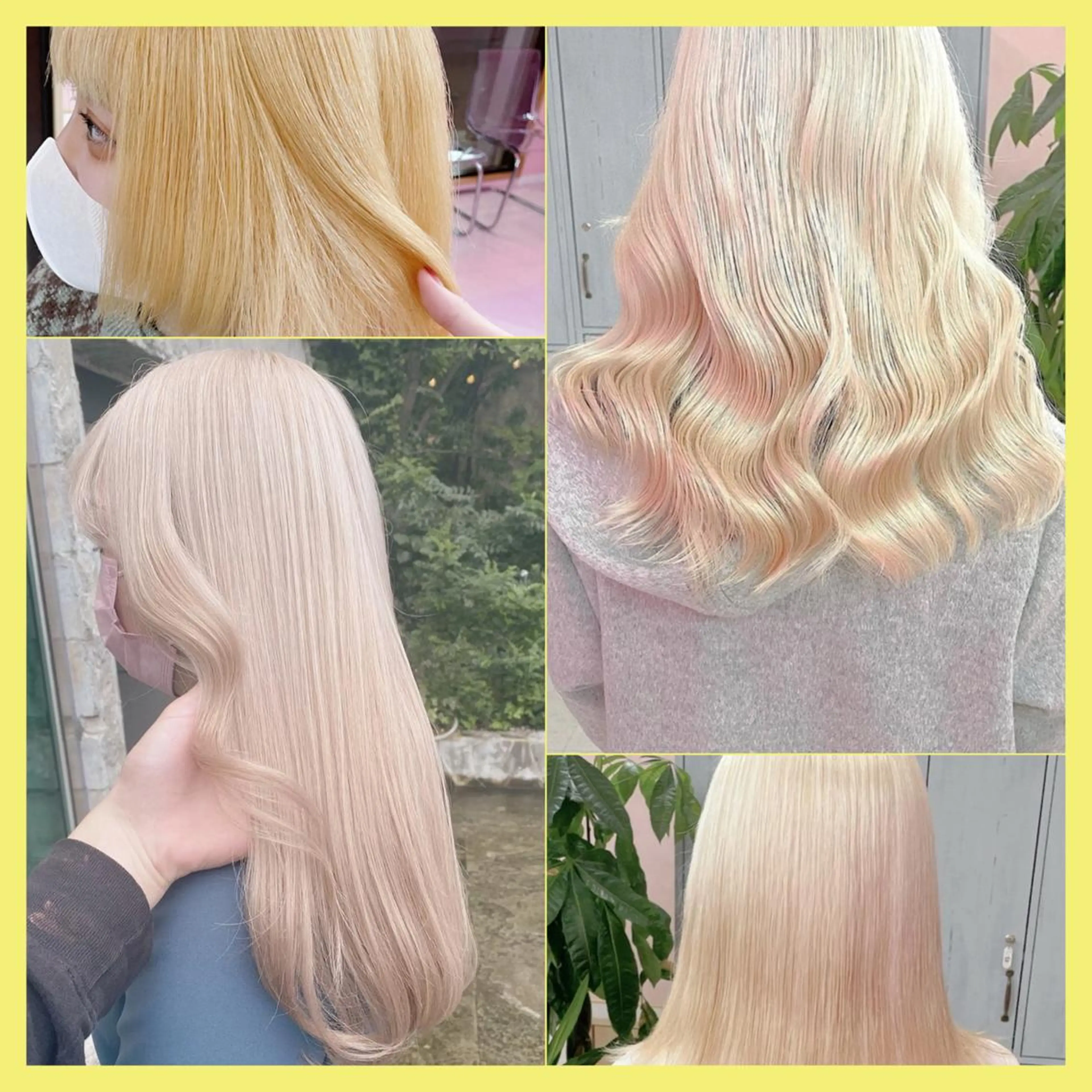 セミロング ❄️💛エクステ ブリーチ❄️yukiのヘアスタイル