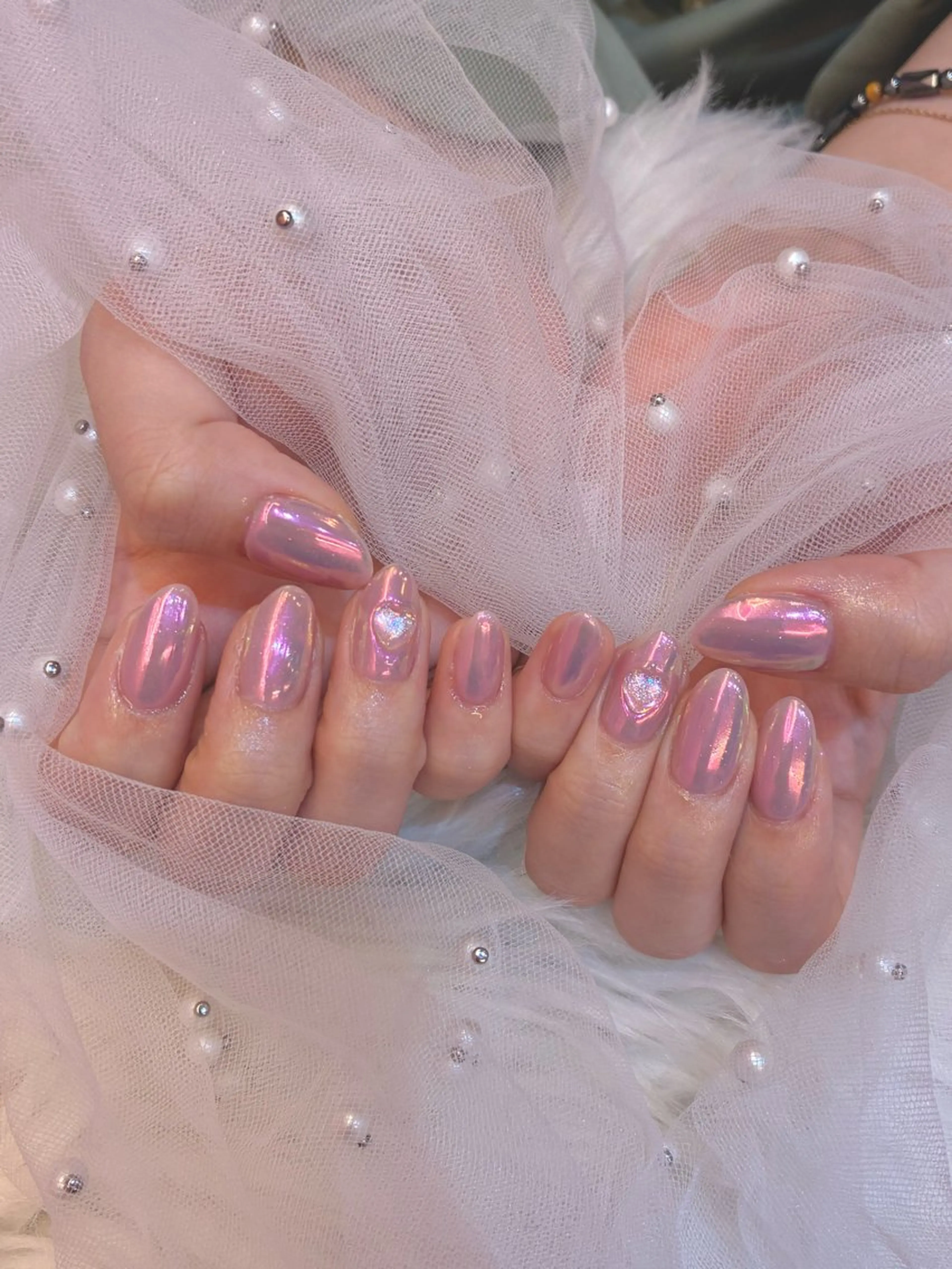 ネイル オーロラネイル ハンドネイル KIREIE Chinatsuのネイルデザイン