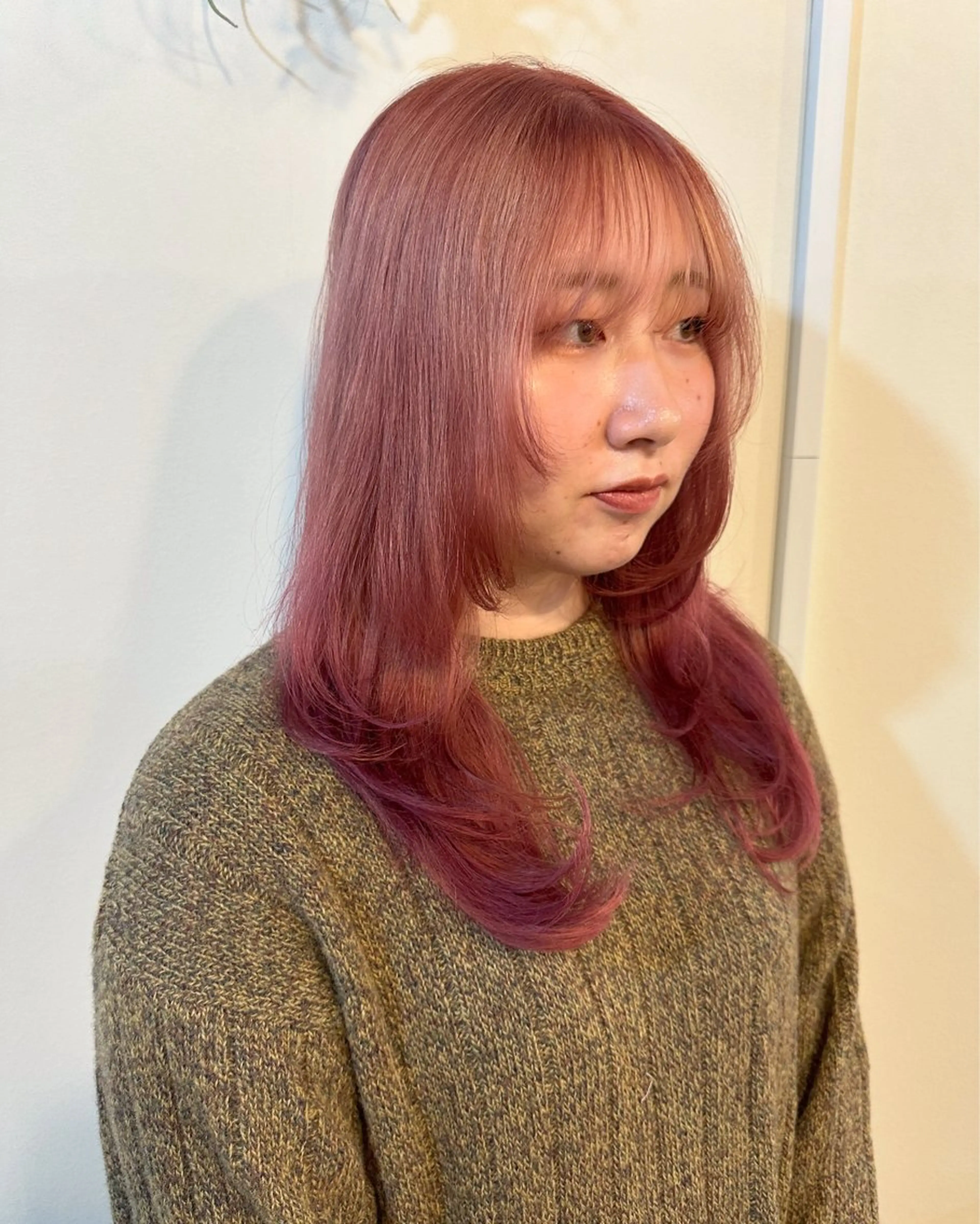 セミロング カラー ヘアカラー Sherry/R 三川町　木村祐里奈のヘアスタイル