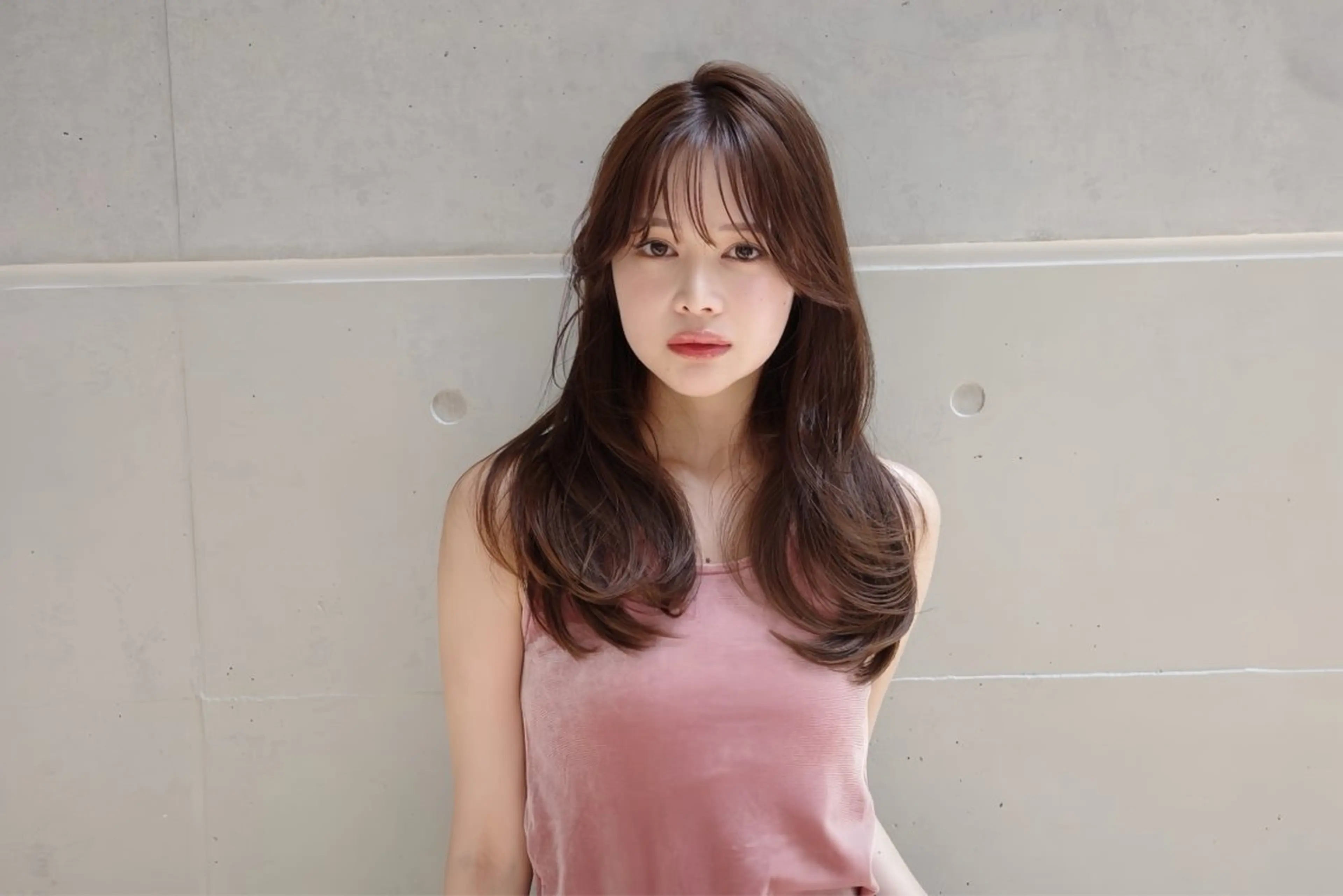 ロング 韓国風ヘア レイヤーカット カット ヘアカラー トリートメント sia所属・縮毛矯正🪞 髪質改善特化谷名勇輝のヘアスタイル