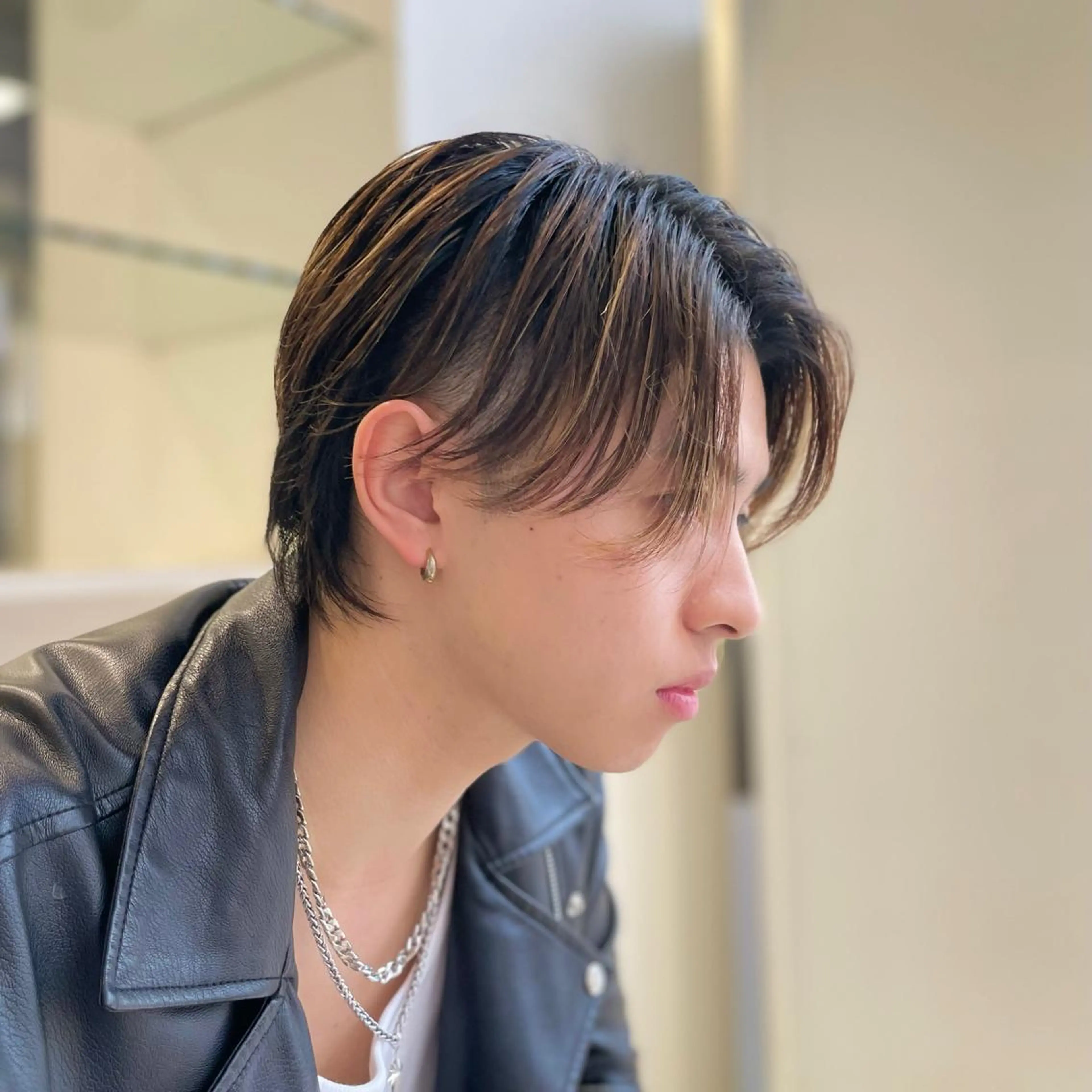 ショート カラー メンズ ヘアカラー クロスパーマ/うる艶 カラー/Kurumiのヘアスタイル