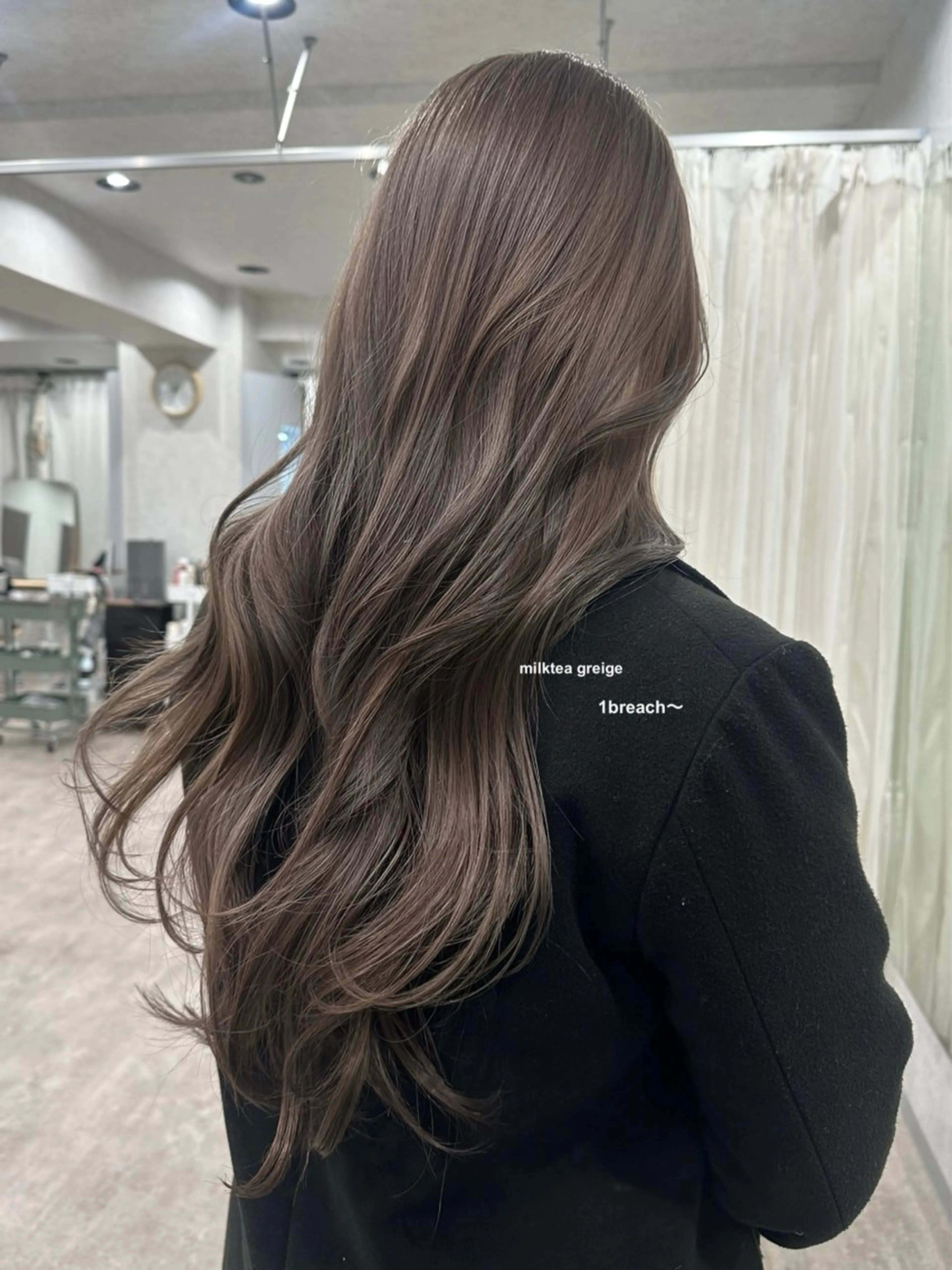 ロング カラー ヘアカラー トリートメント v-lab studio所属・韓国レイヤーカット/ 艶カラー/ noaのヘアスタイル