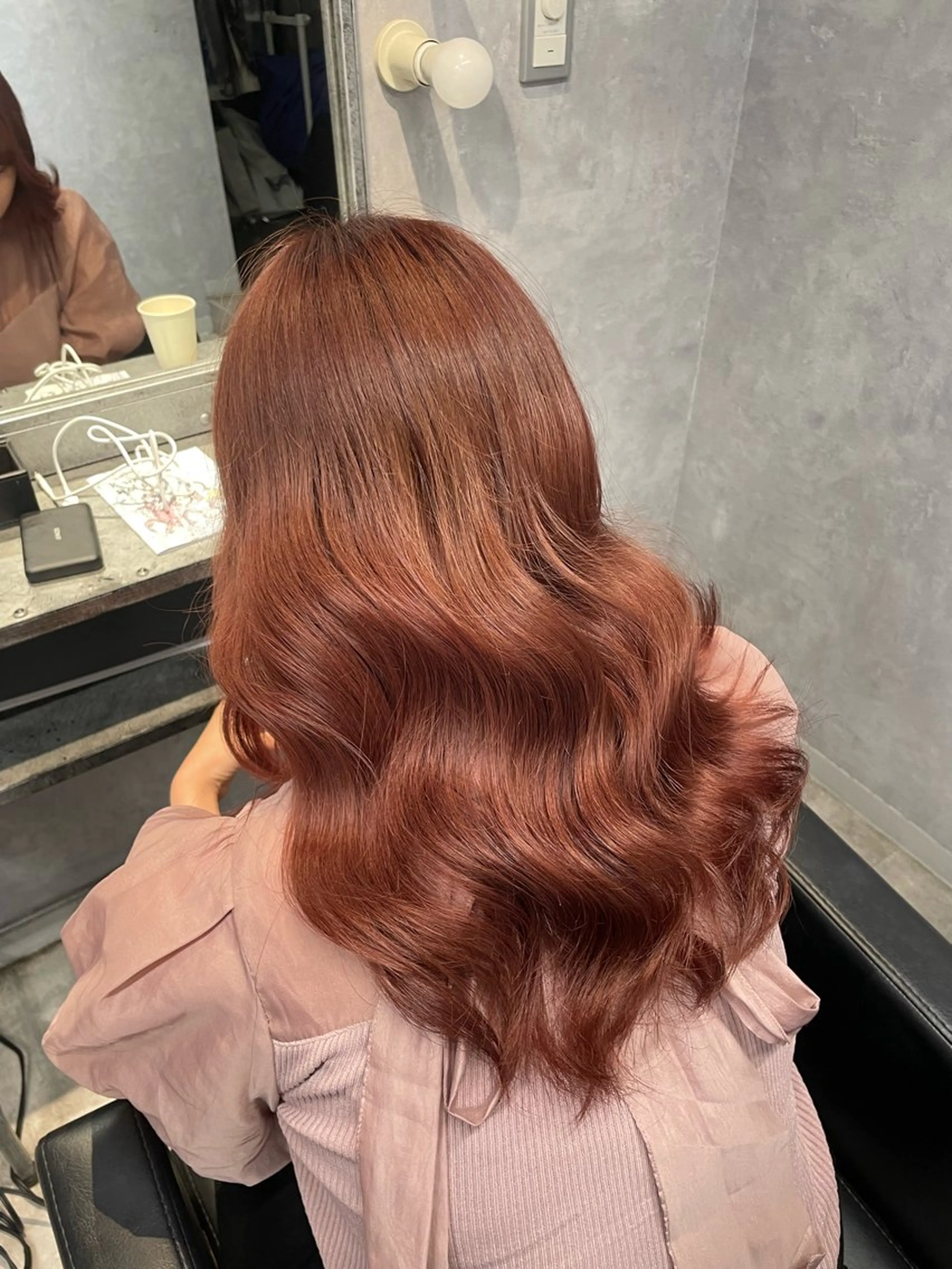 セミロング カラー ヘアカラー mimiiy fukaのヘアスタイル