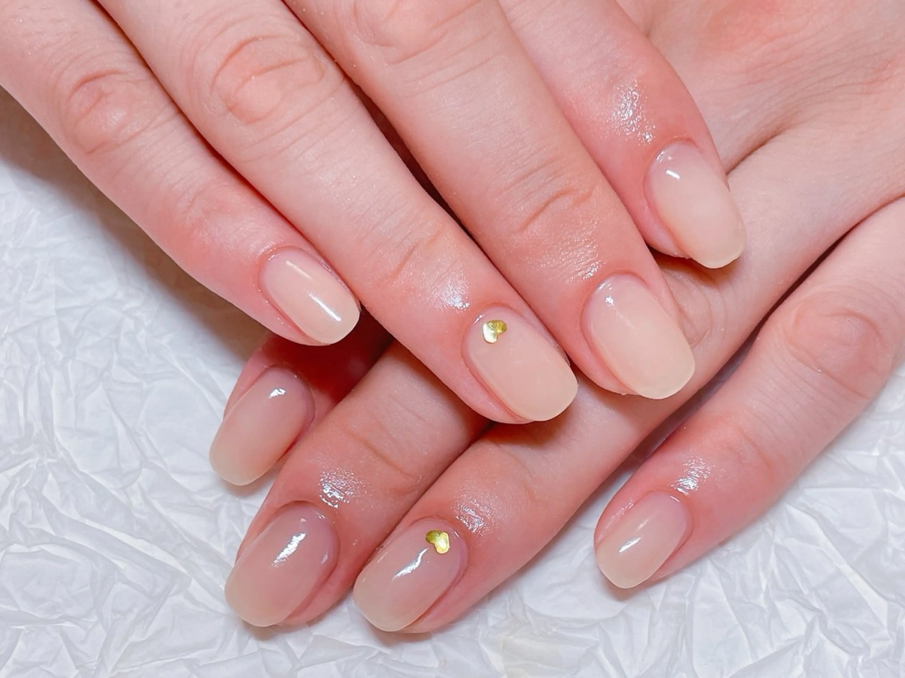 ネイル ゴールド ハート ゆ か_Nails💫のネイルデザイン