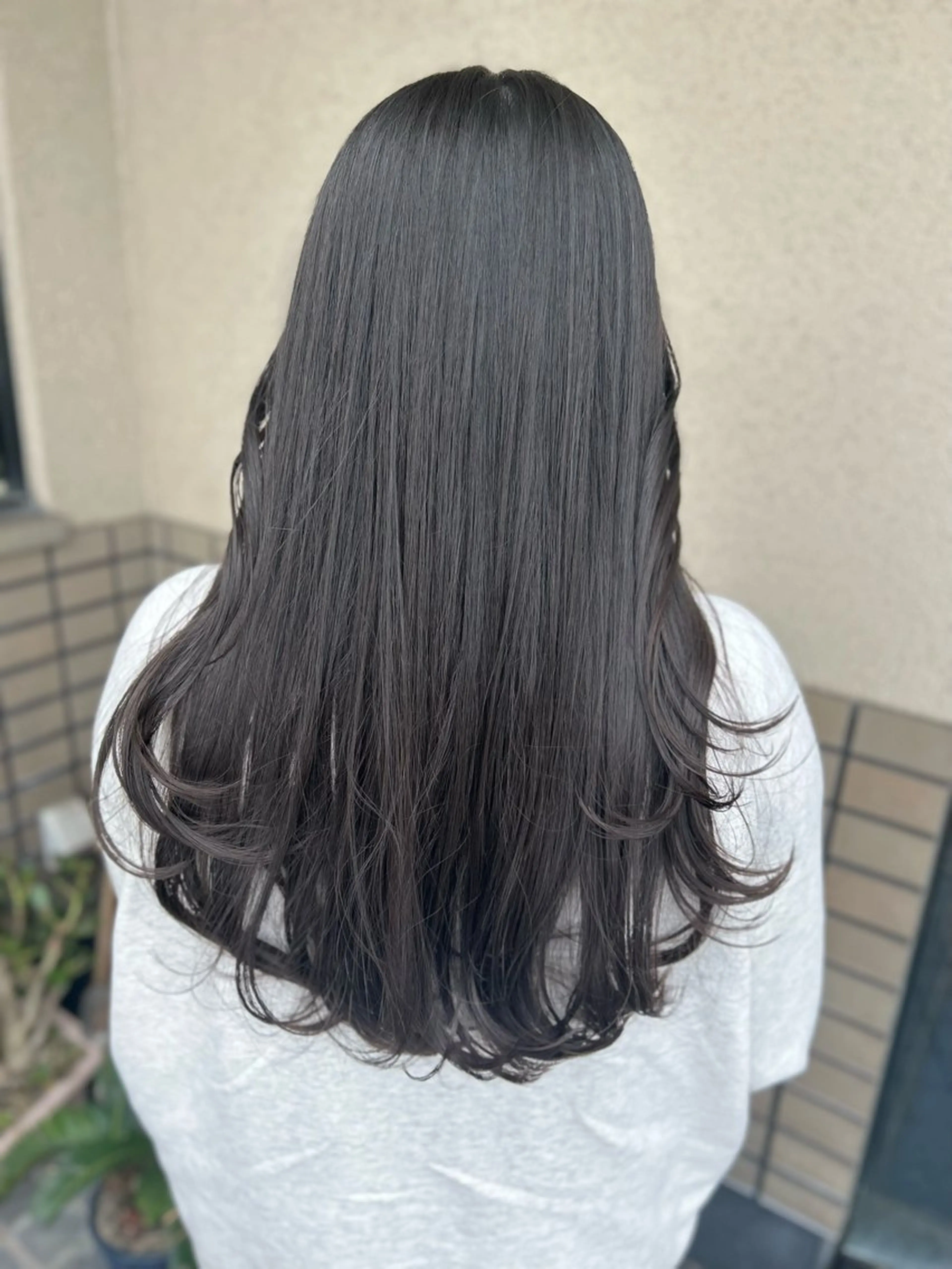 ロング レイヤーカット ロング カット 沢田 瞳のヘアスタイル