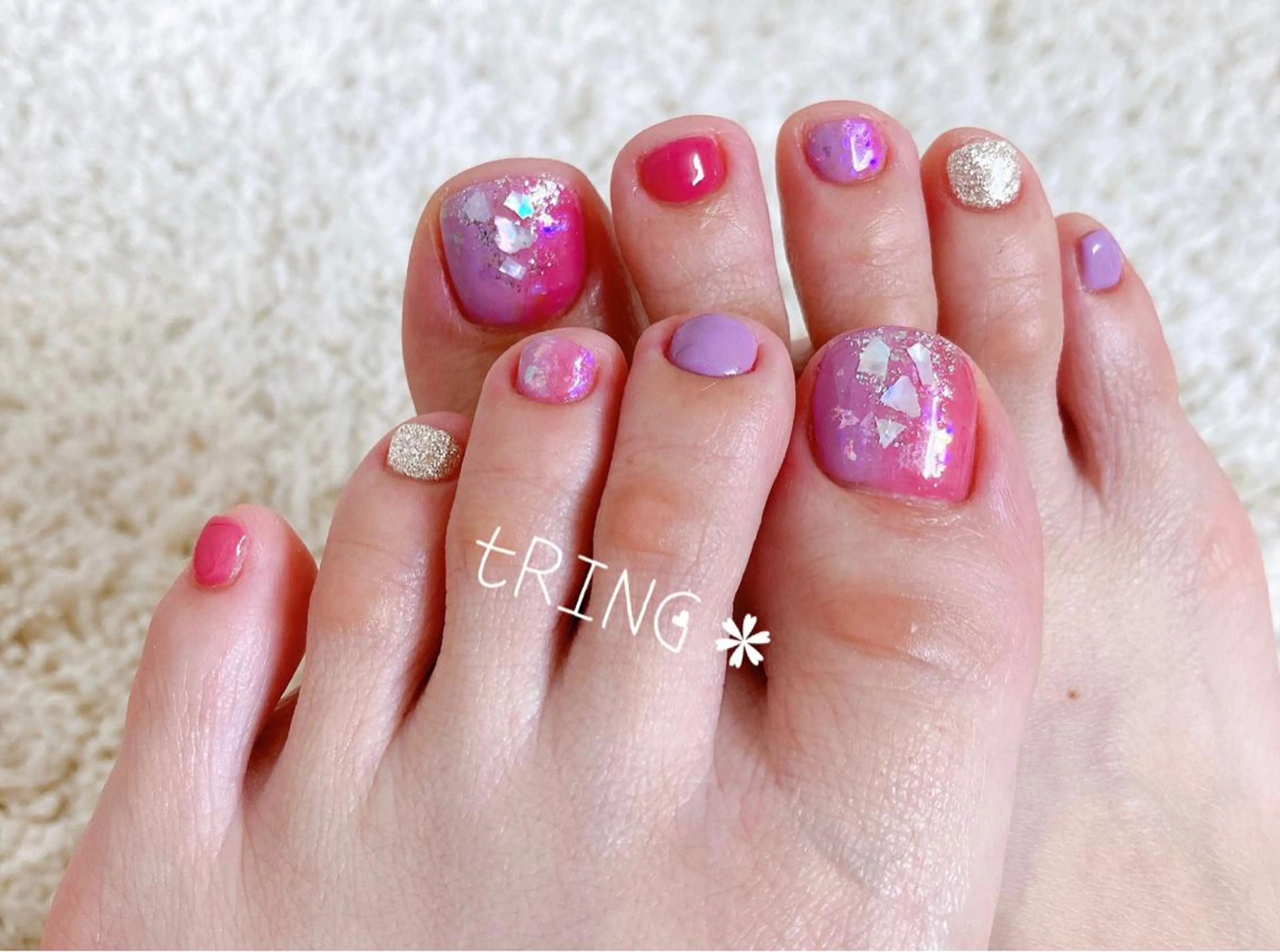 ネイル ハンドネイル tRING＊ しいの木台のネイルデザイン