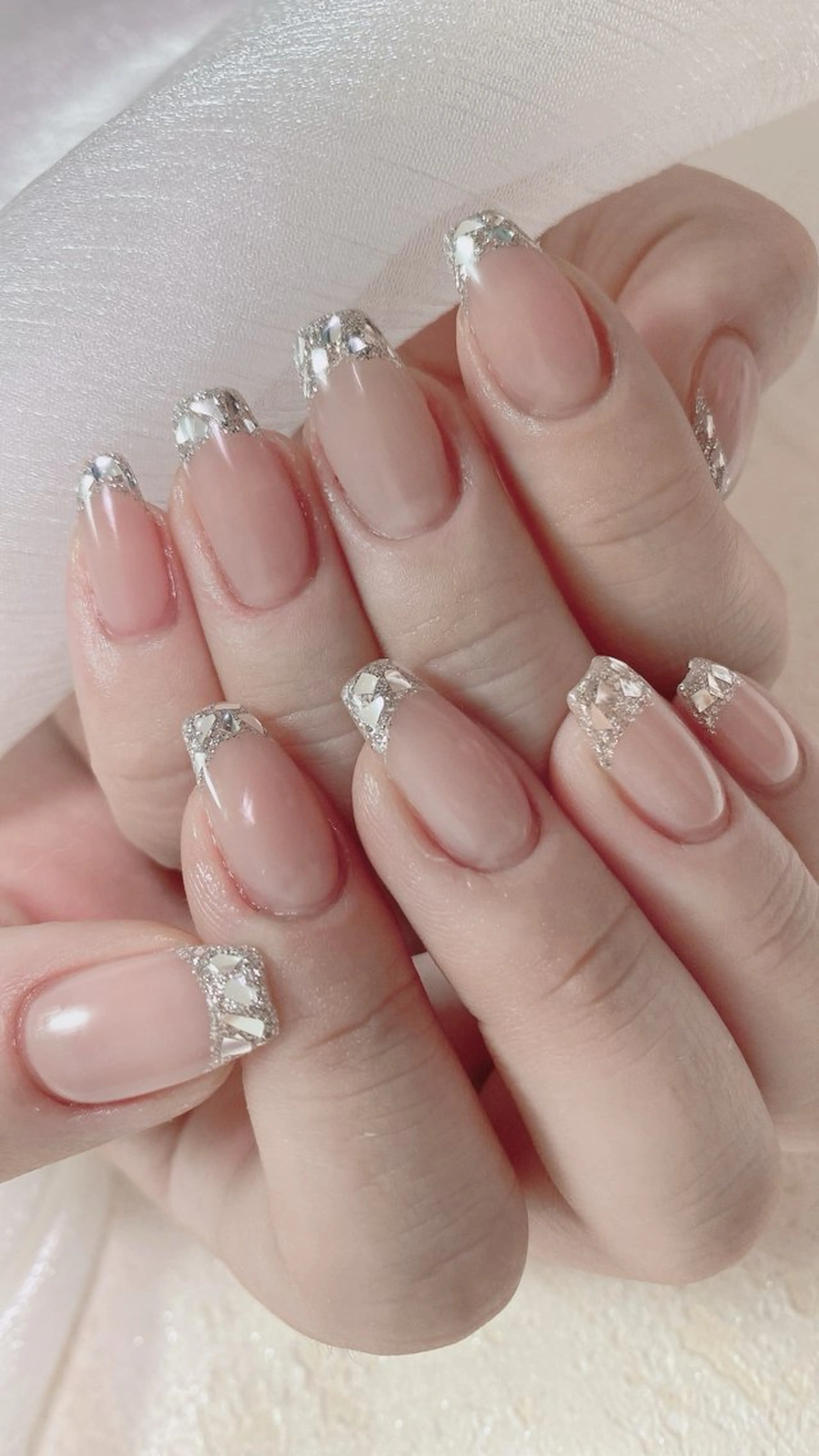 ネイル ハンドネイル オーシャン スカルプネイルサロンのネイルデザイン