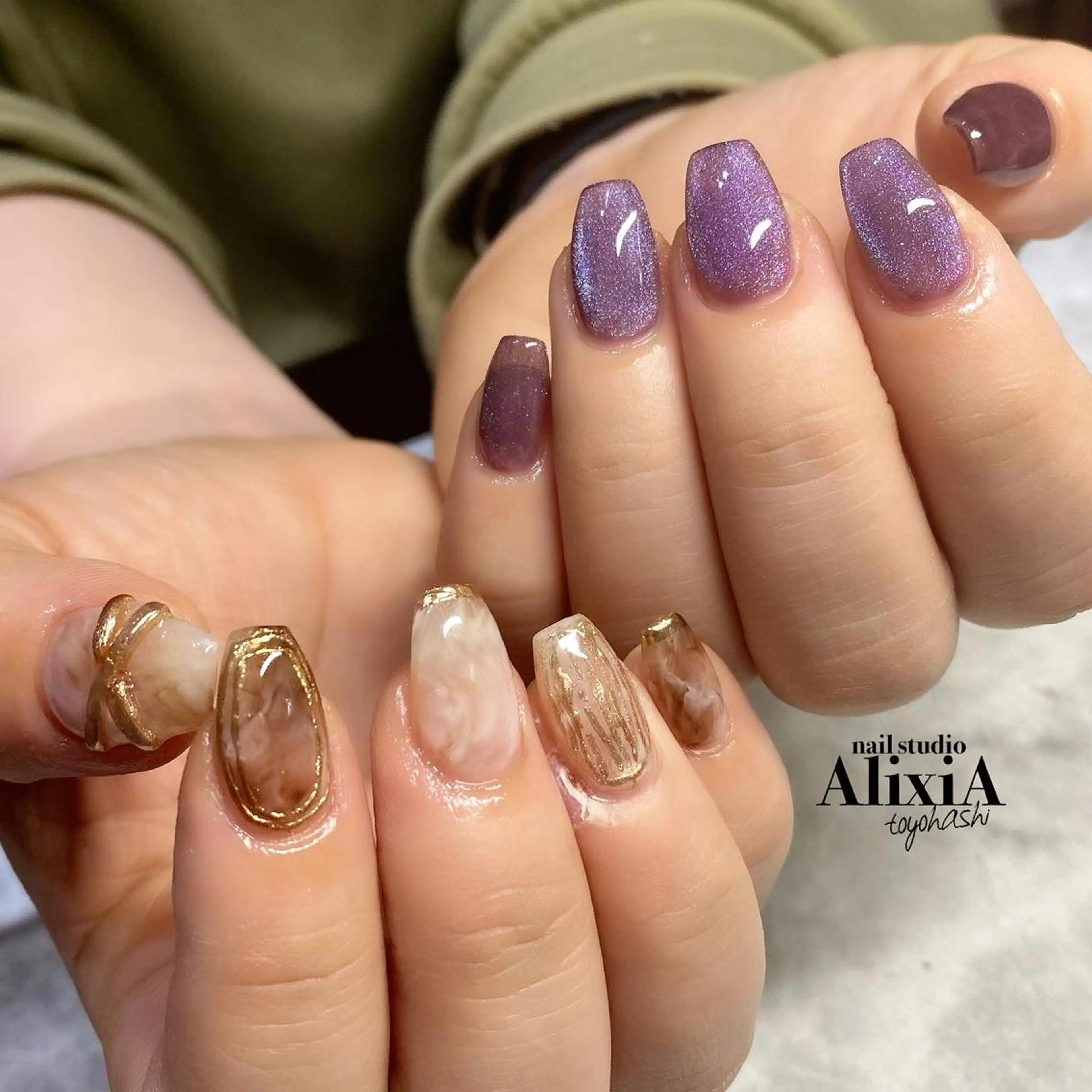 ネイル ハンドネイル AlixiA   nail studio所属・AlixiA ゆみのネイルデザイン