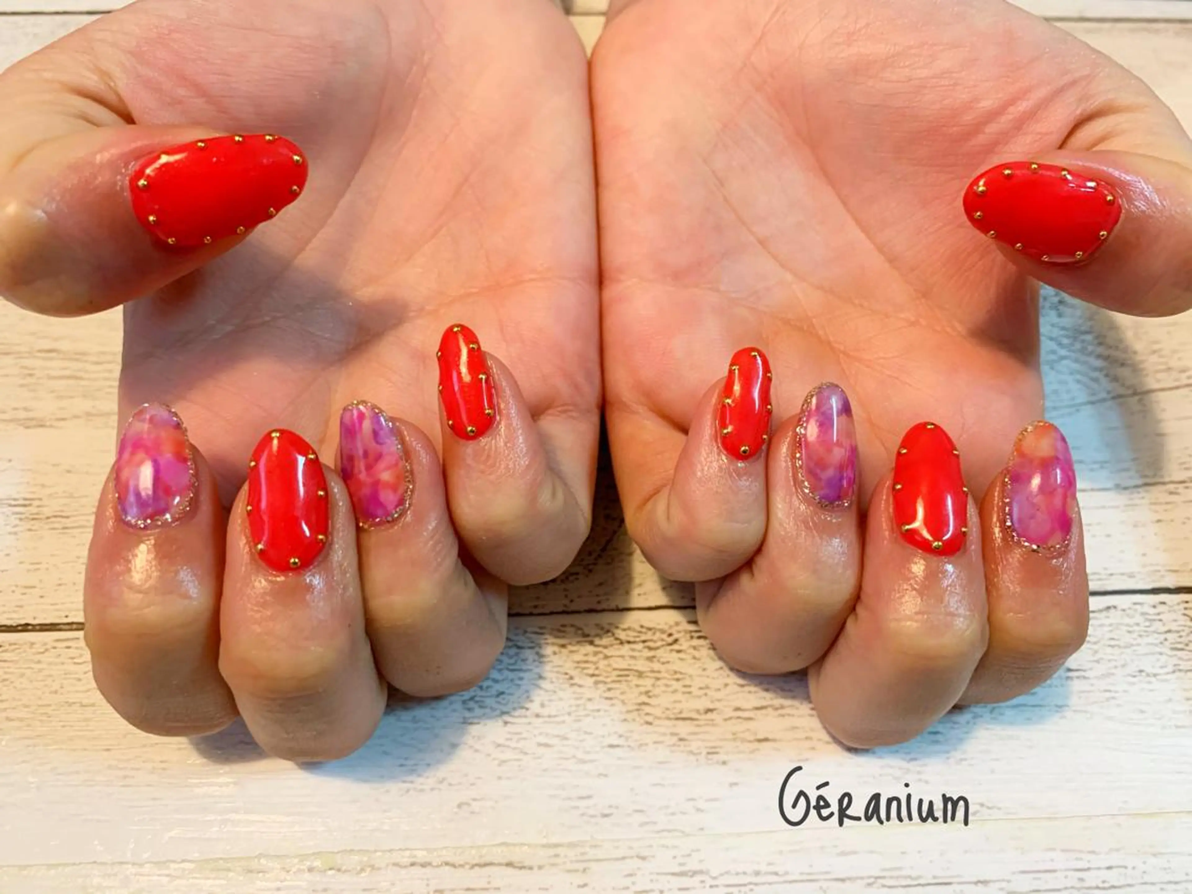ネイル アートネイル ハンドネイル フットネイル GéRanium Harukaのネイルデザイン