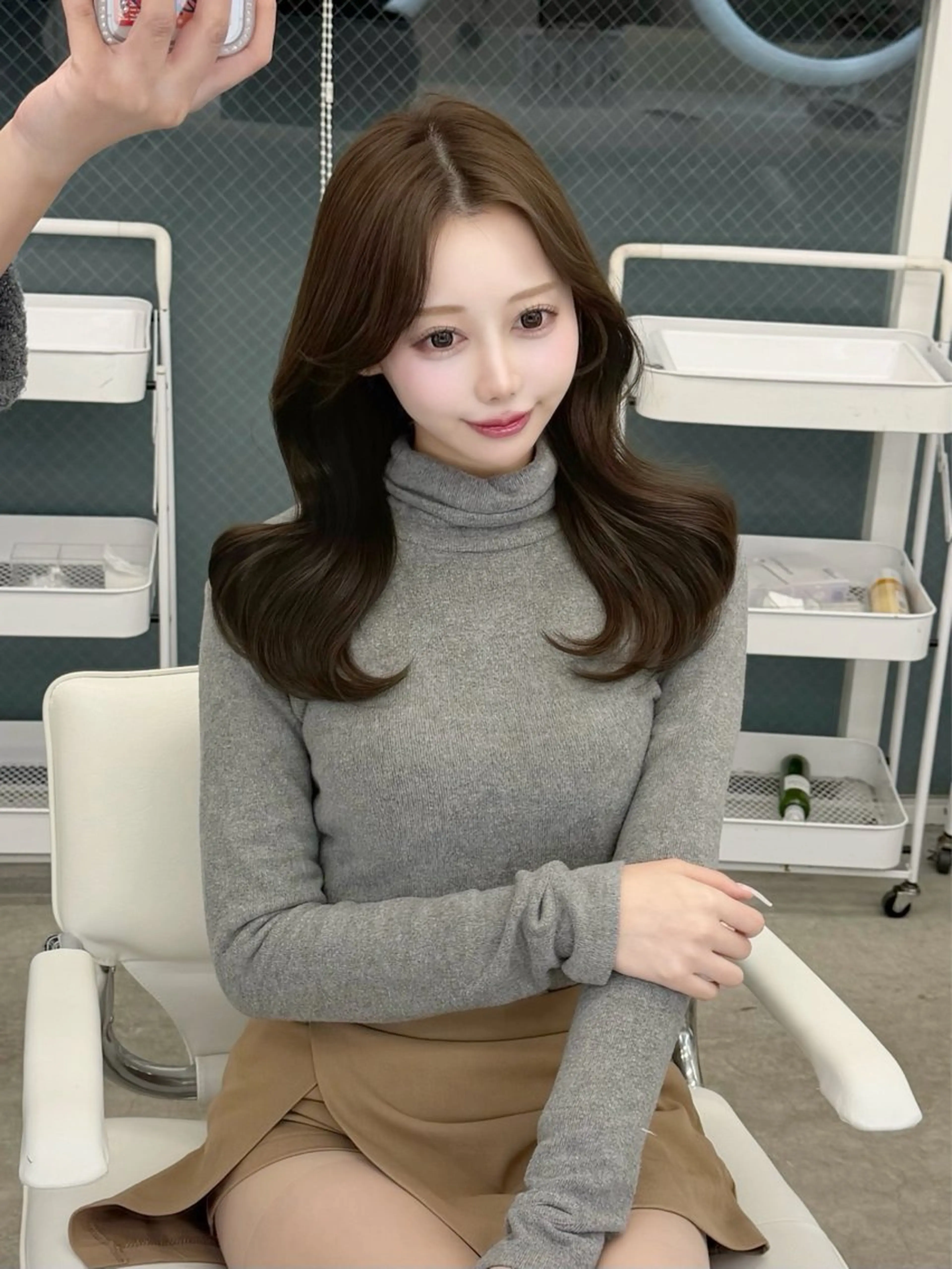 ロング ICY所属・kanna♡ 韓国ヘアーのヘアスタイル