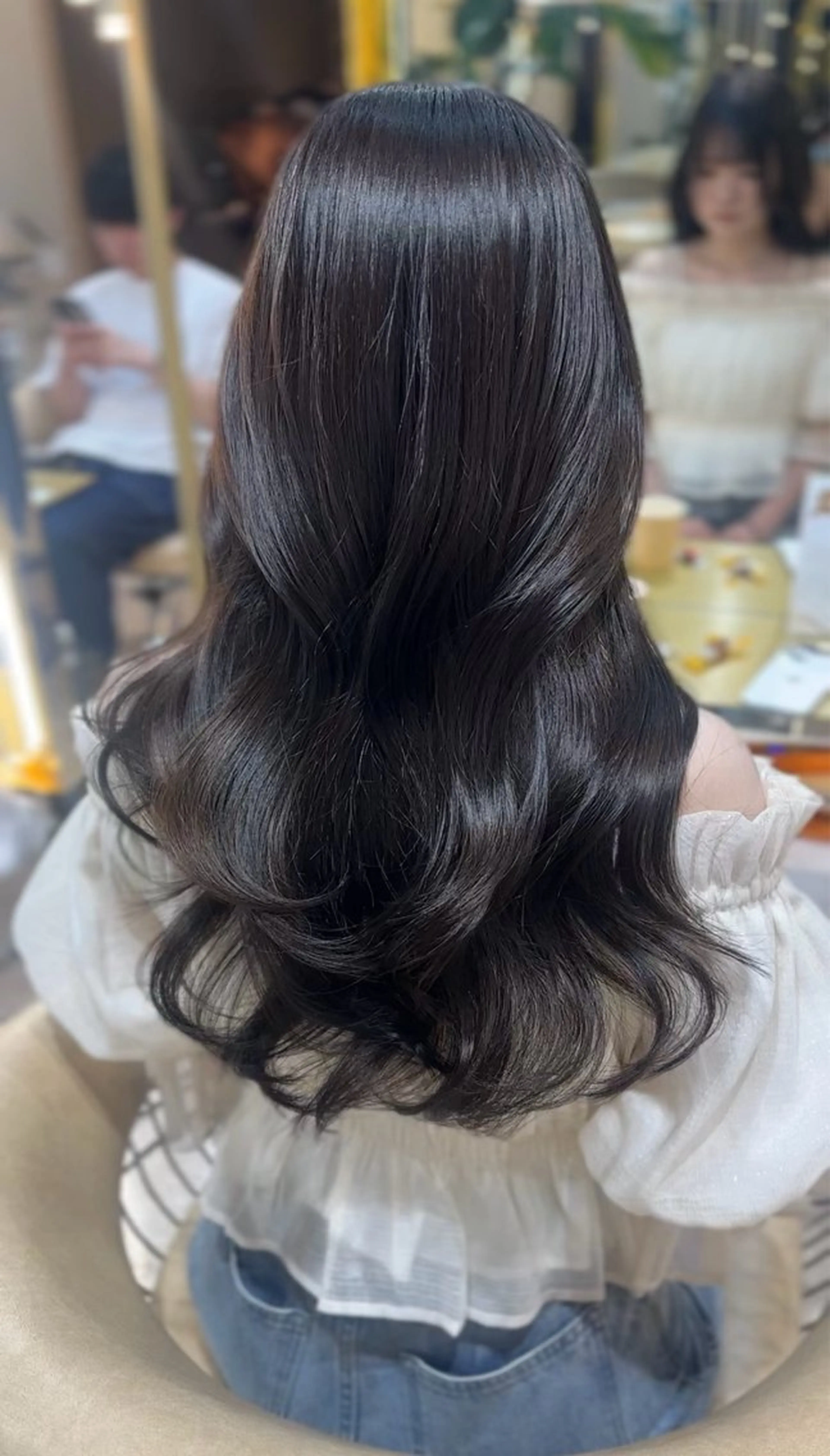 ロング カラー カット ヘアカラー トリートメント Akane レイヤー/艶カラーのヘアスタイル