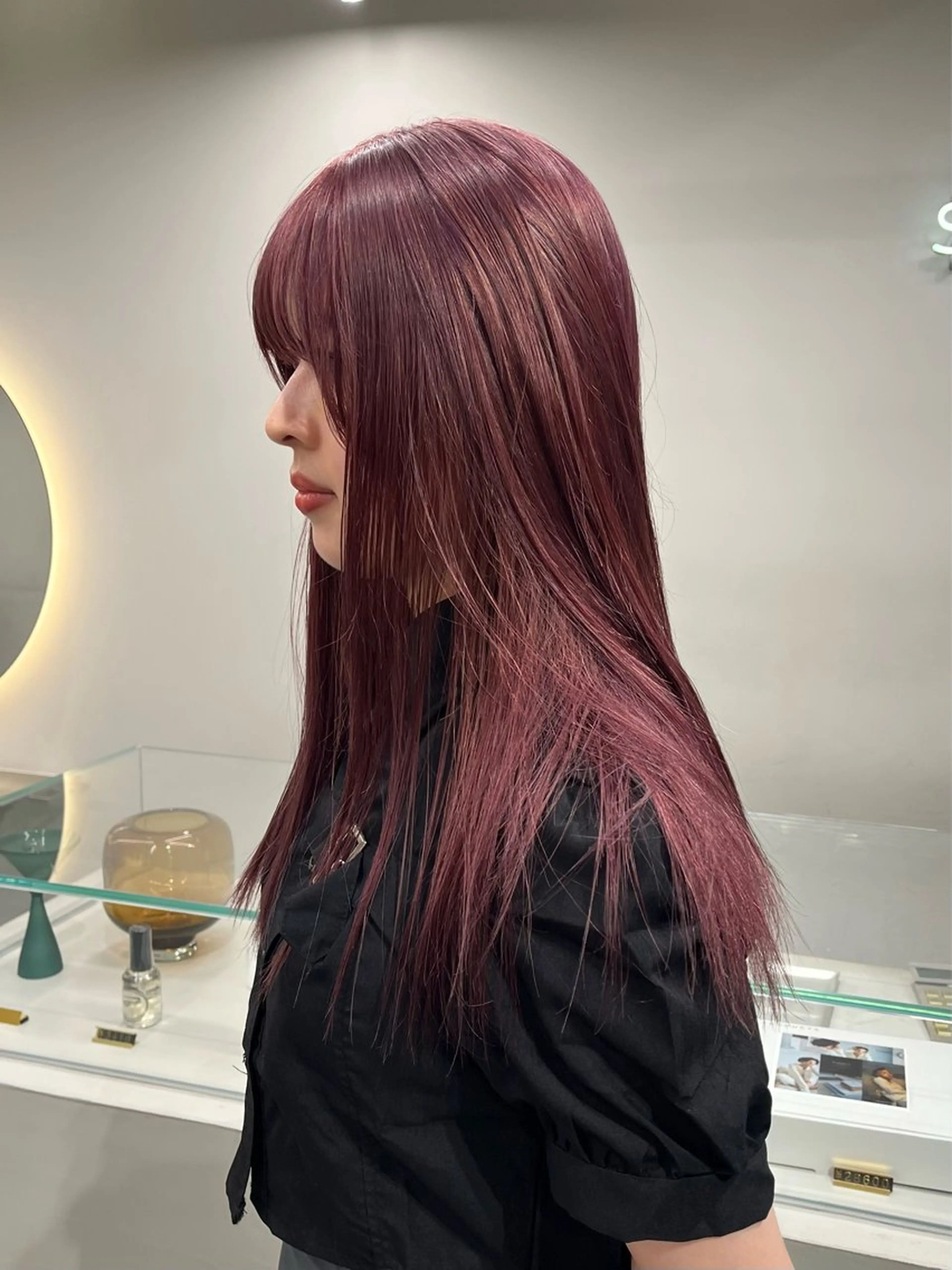 カラー ピンクカラー 艶ブリーチ/表参道 ハイトーン /実乃梨のヘアスタイル