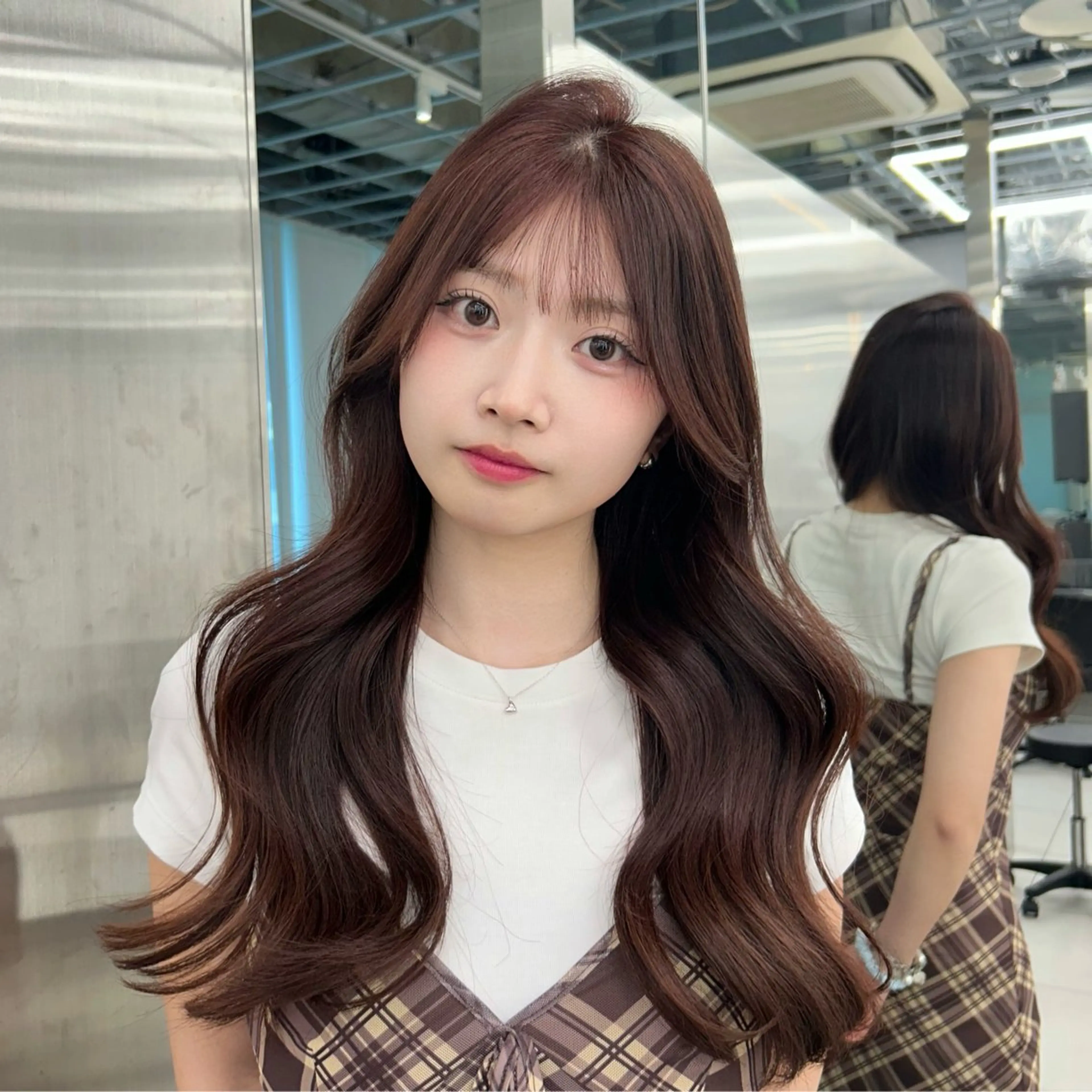 ロング カット ヘアカラー トリートメント 銀座/韓国ヘア🤍 レイヤーAYUMIのヘアスタイル