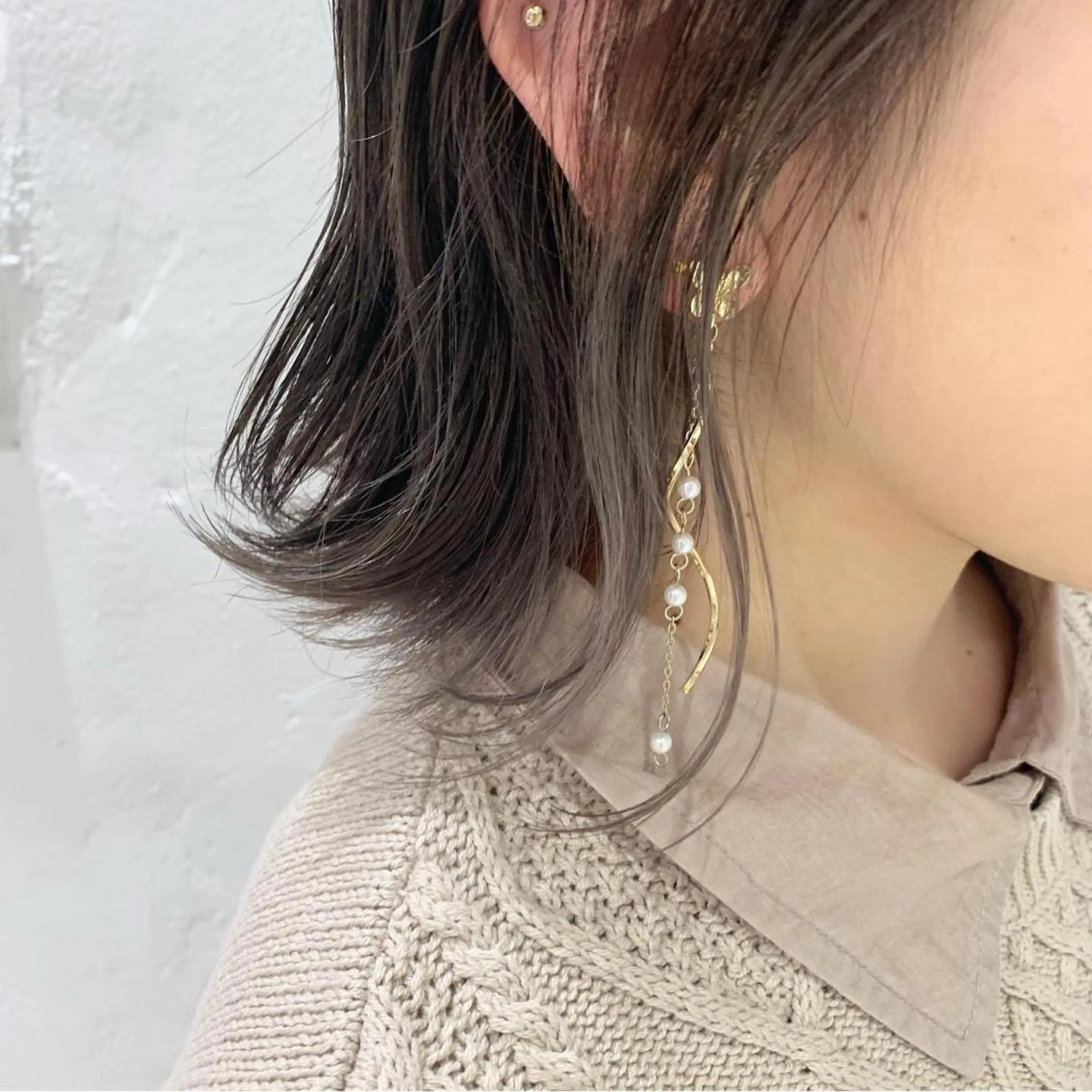 ミディアム カラー ヘアアレンジ 🫧透明感カラー/ ボブ/小笠原汐海🪽のヘアスタイル