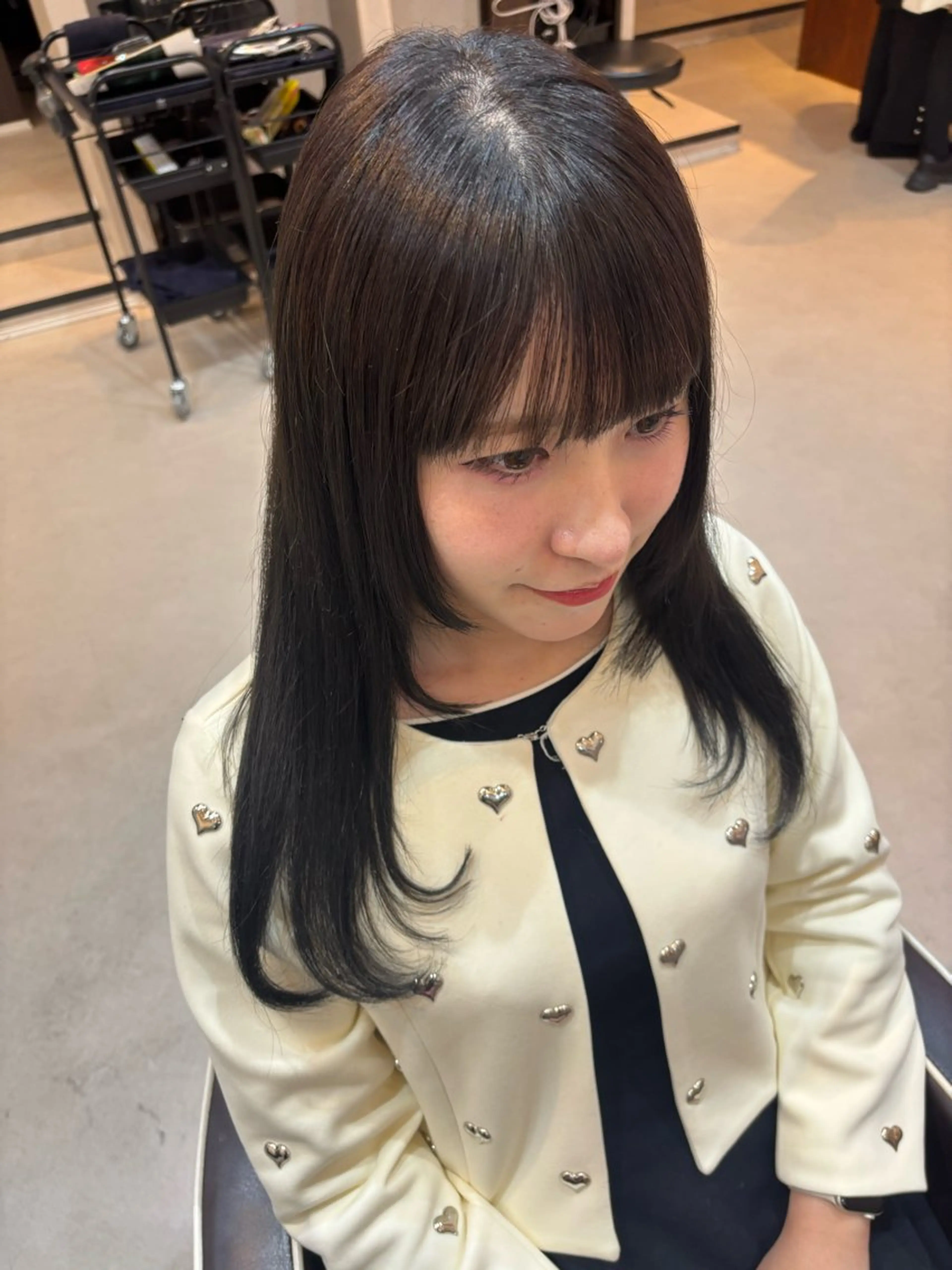 ロング レイヤーカット カット ヘアカラー トリートメント CIEL大名店所属・Rena/大名/ レイヤー/暖色🎀のヘアスタイル