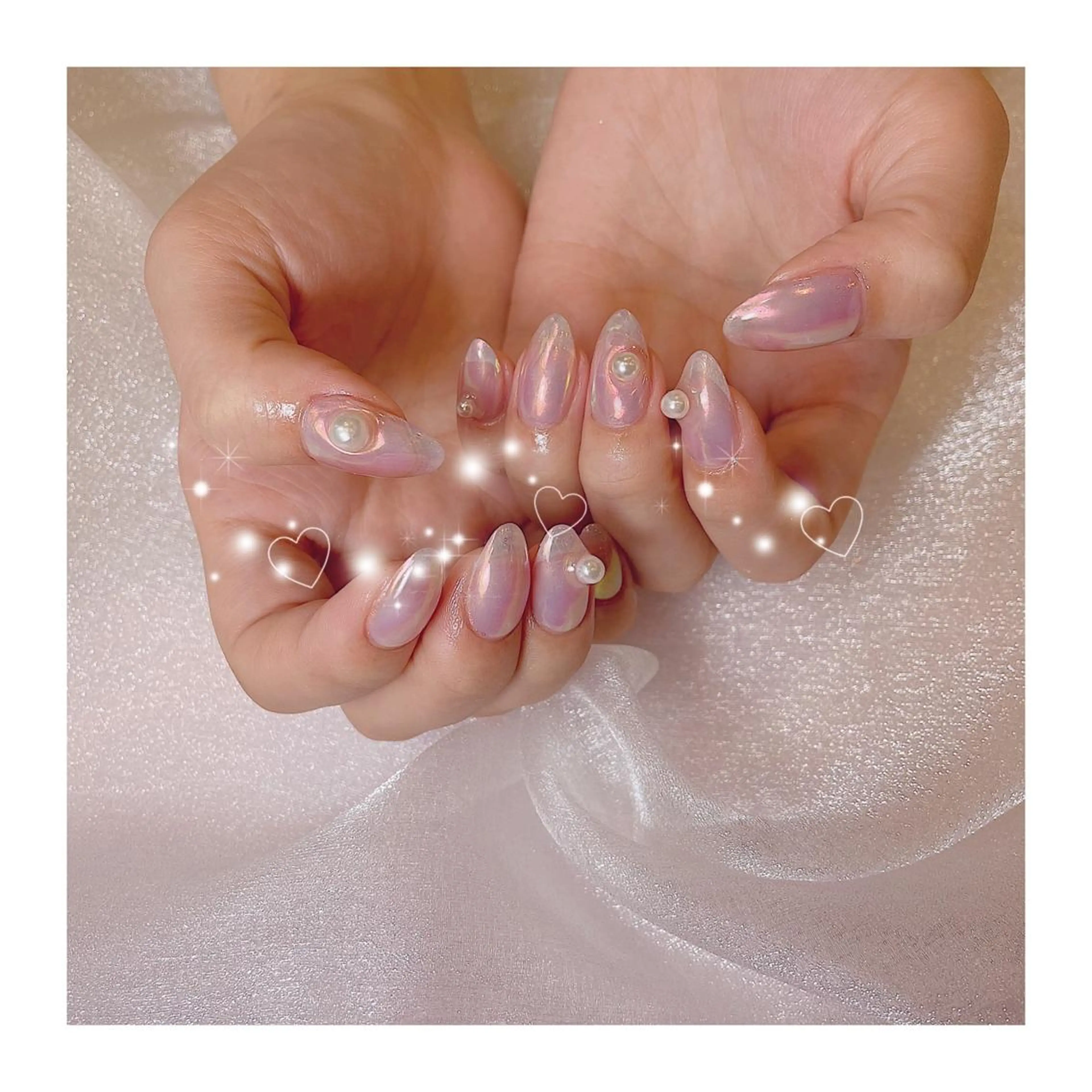 ネイル オーロラネイル Arowa 伊田のネイルデザイン