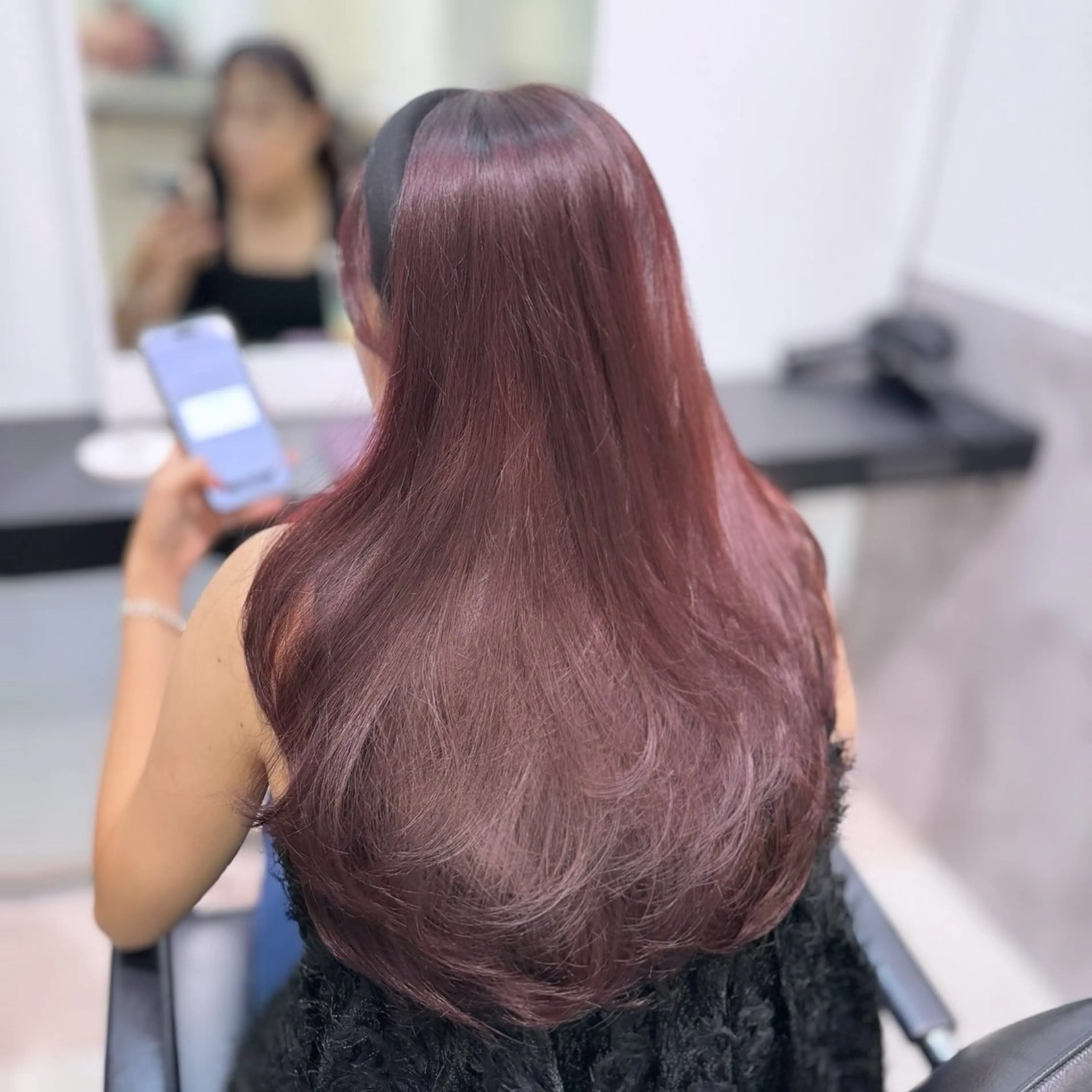 セミロング カラー ヘアアレンジ GO TODAY SHAiRE SALON 原宿verno店所属・完全💗マンツーマン marinのヘアスタイル