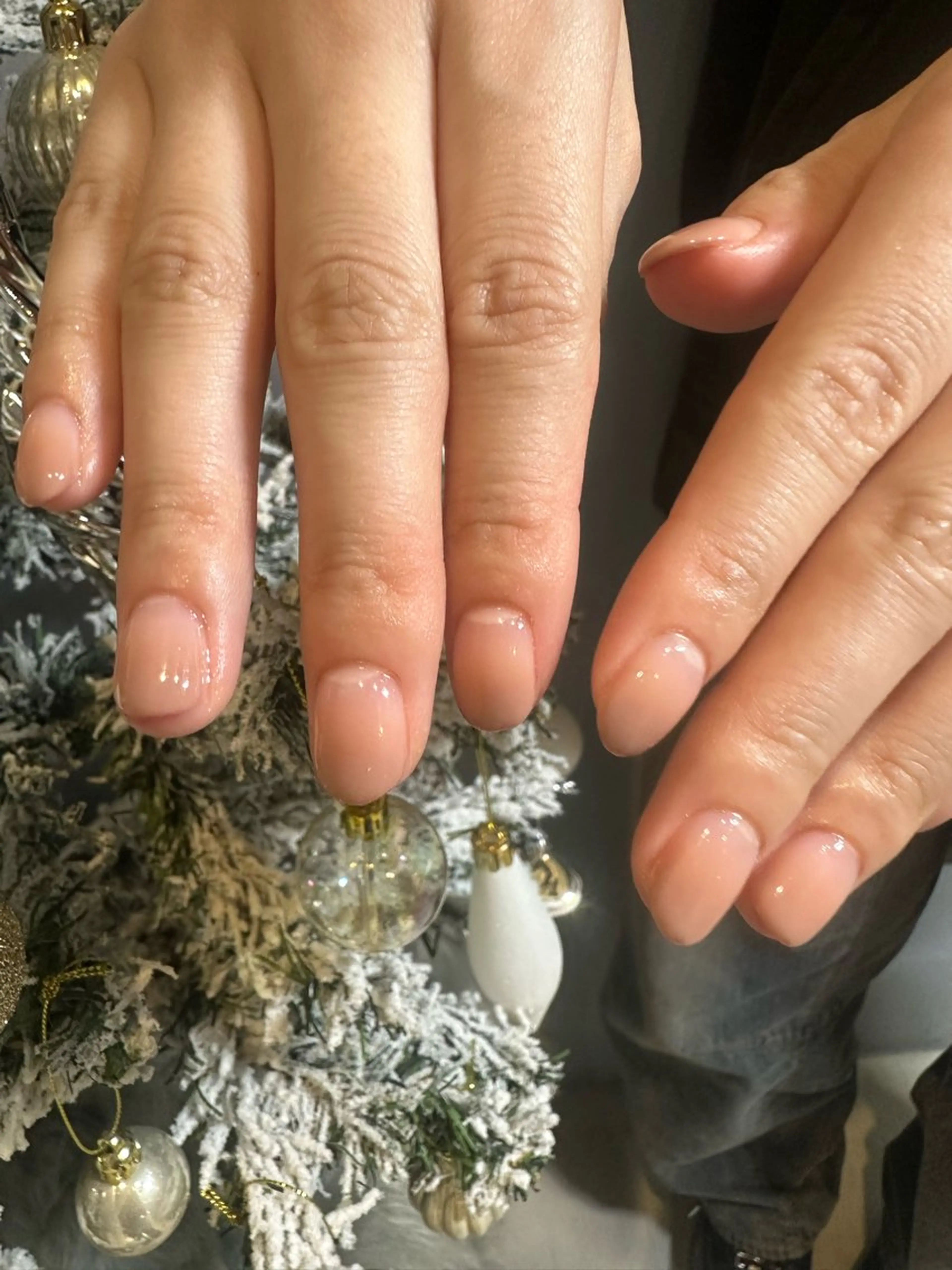 ネイル グラデーション ピンク ピンクベージュ ハンドネイル Gemies所属・nanako_ Gemiesのネイルデザイン