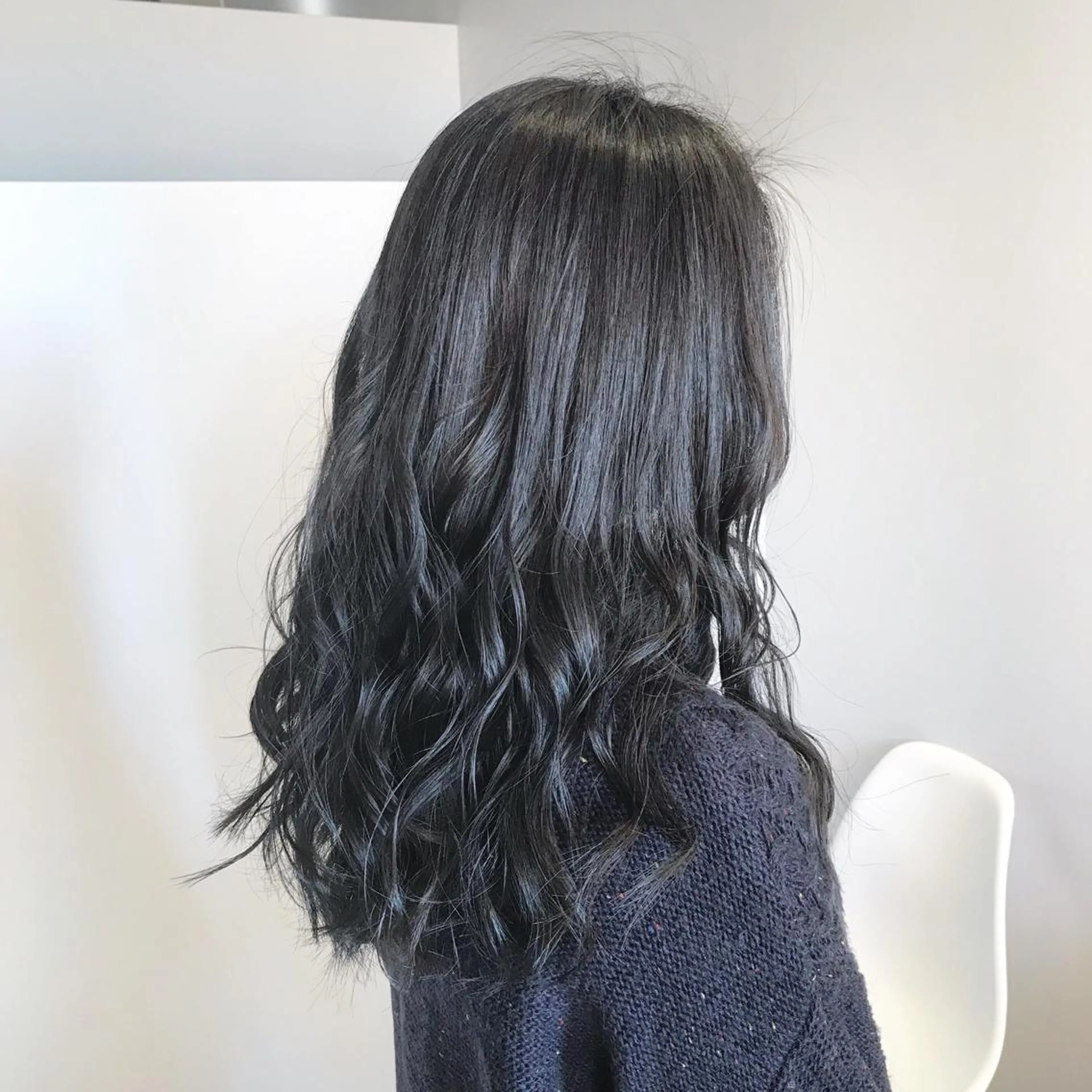 ロング カラー アッシュ ブルーカラー ブルージュ Maeda マエダのヘアスタイル