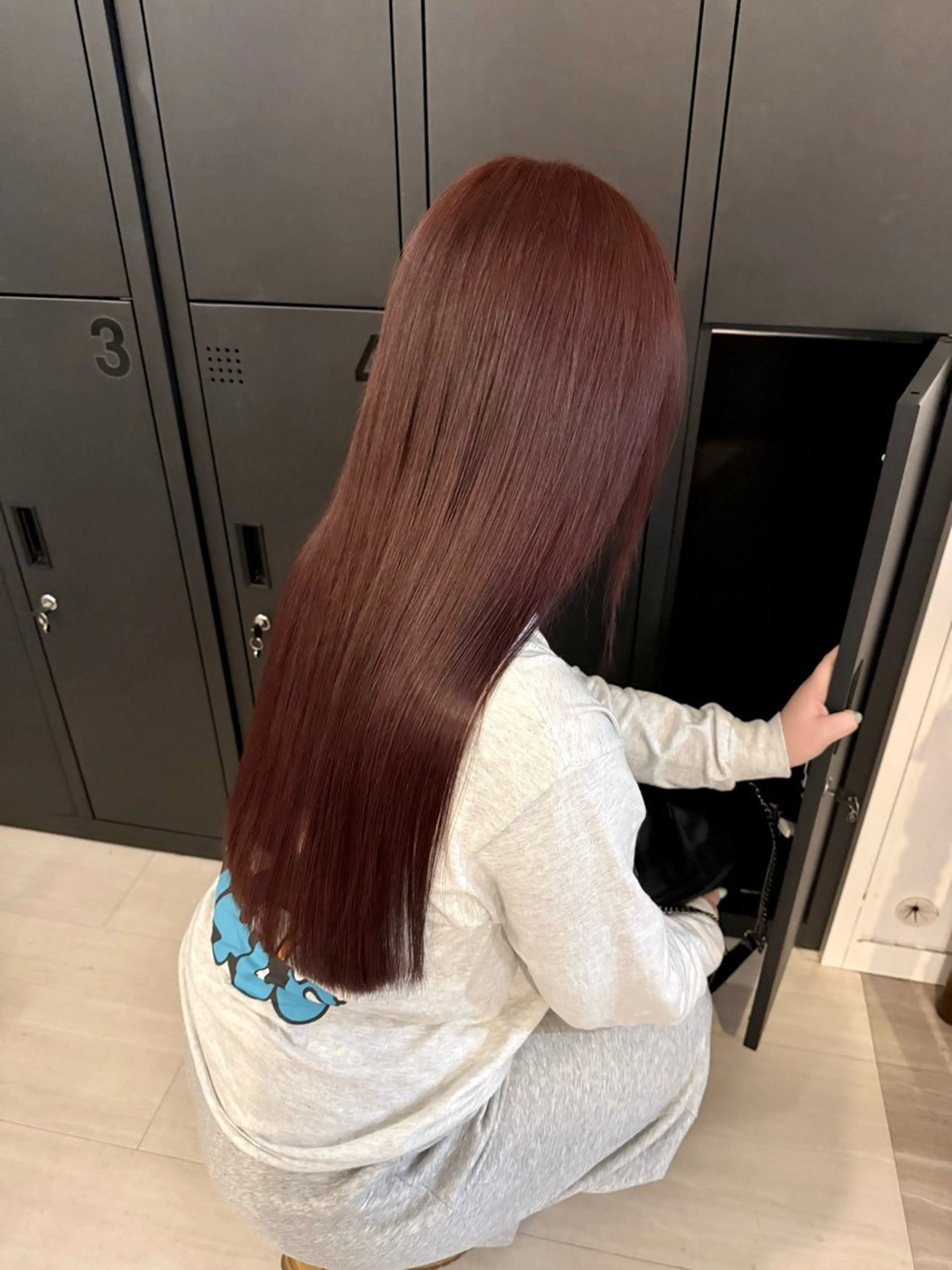 ロング カラー ブリーチ ブラウンカラー Bei Licoldo.所属・マツオカ マコのヘアスタイル