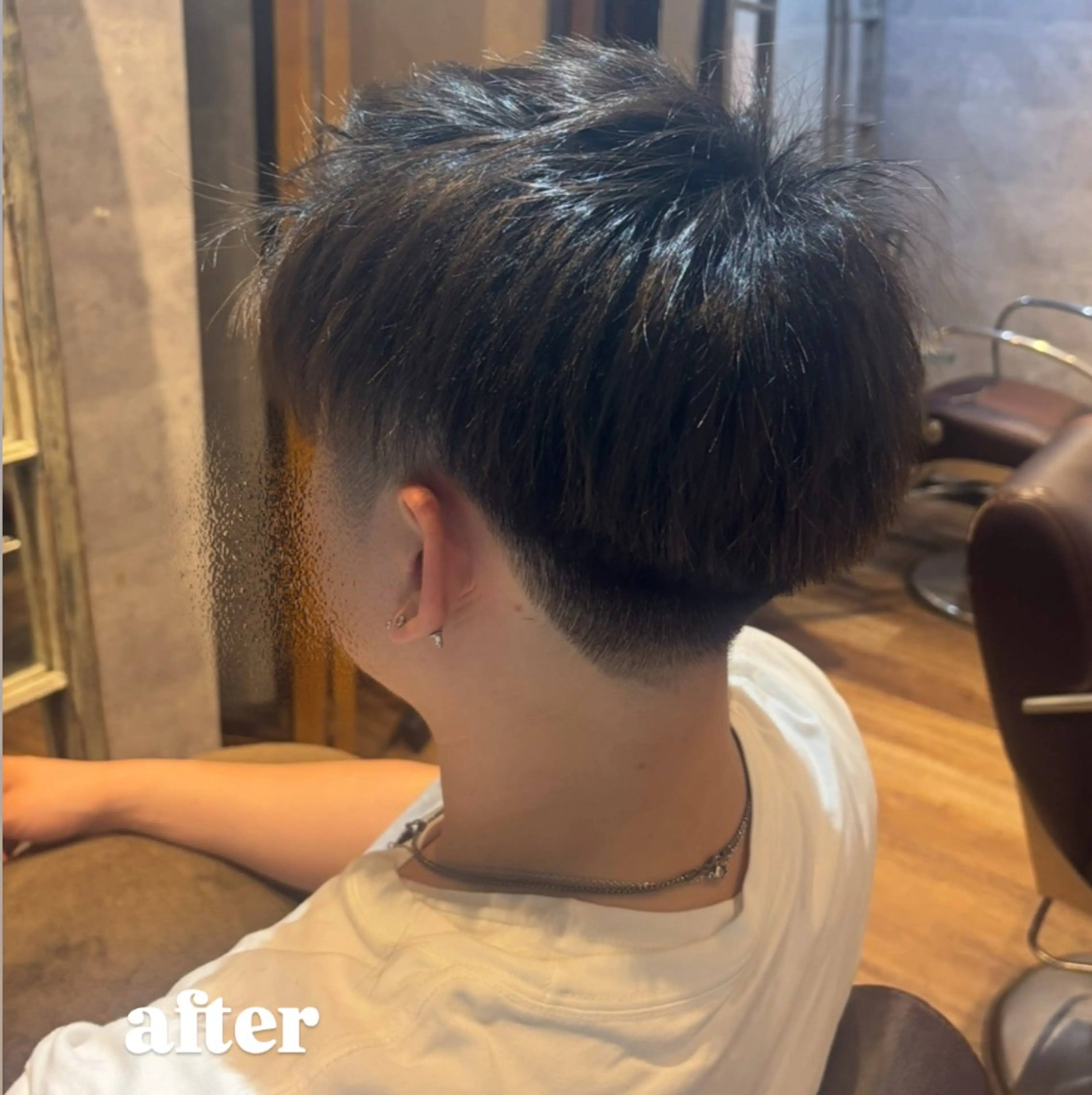 ショート メンズ 🌙透明感カラー/ 丁寧施術|松本のヘアスタイル