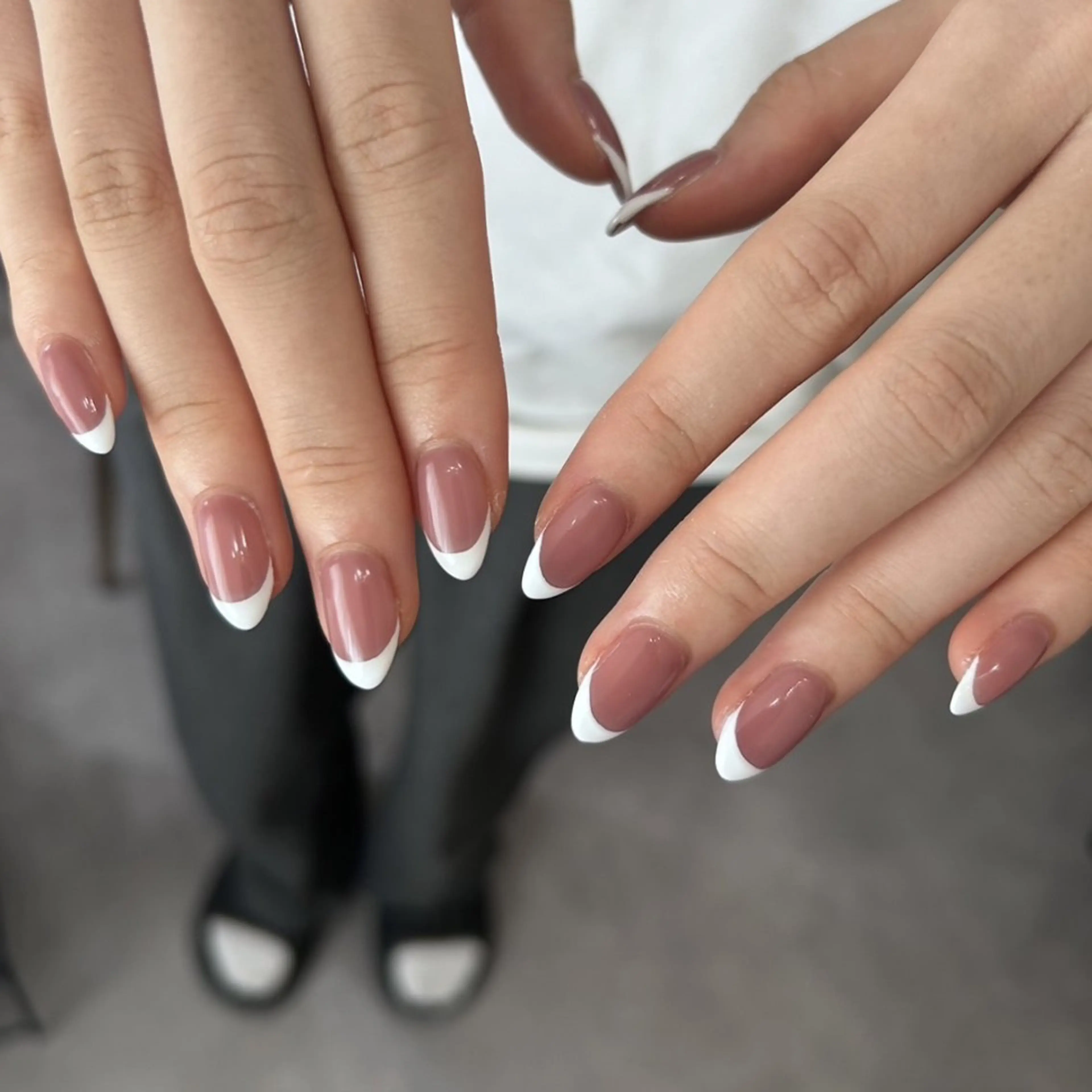 ネイル フレンチネイル ハンドネイル Jade nail所属・Jadenail  kokoroのネイルデザイン